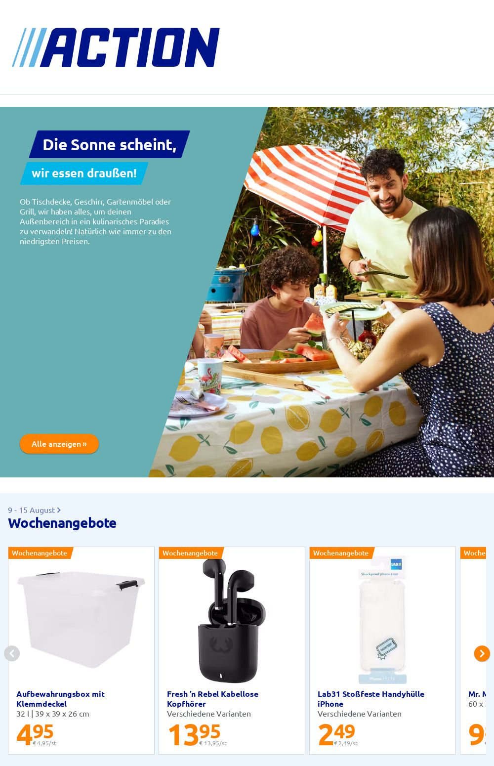 Prospekt Action 09.08.2023 - 15.08.2023