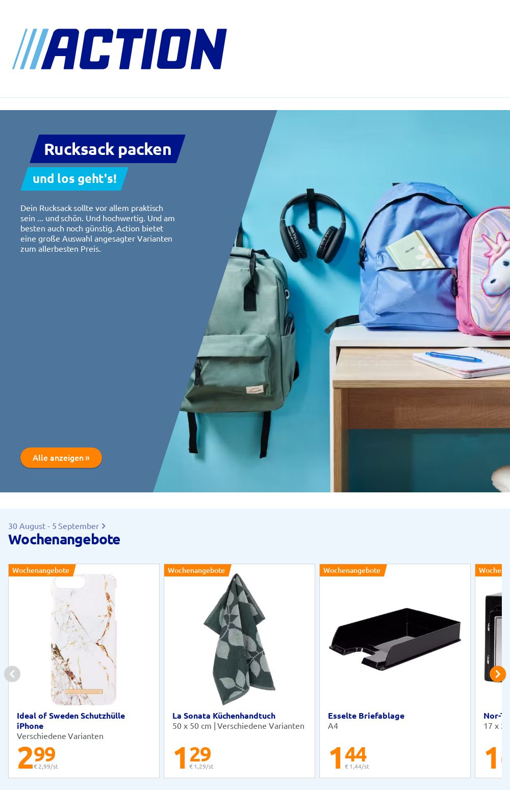 Prospekt Action 30.08.2023 - 05.09.2023