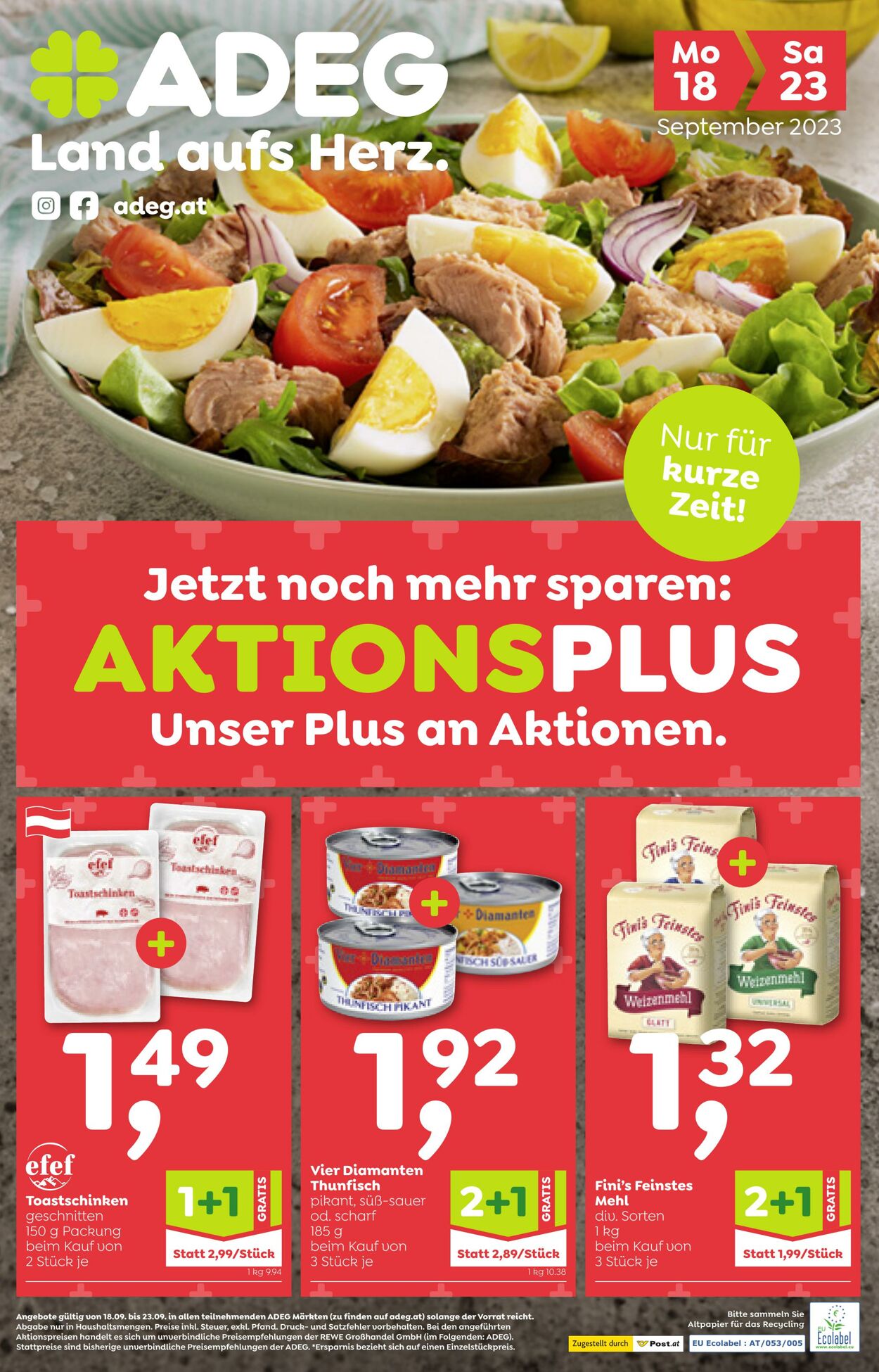 Prospekt Adeg 18.09.2023 - 23.09.2023