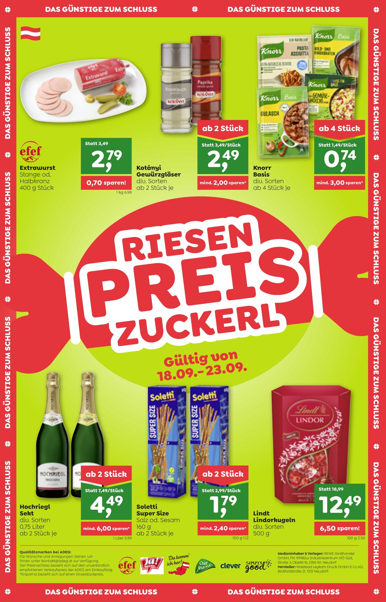 Prospekt Adeg 18.09.2023 - 23.09.2023