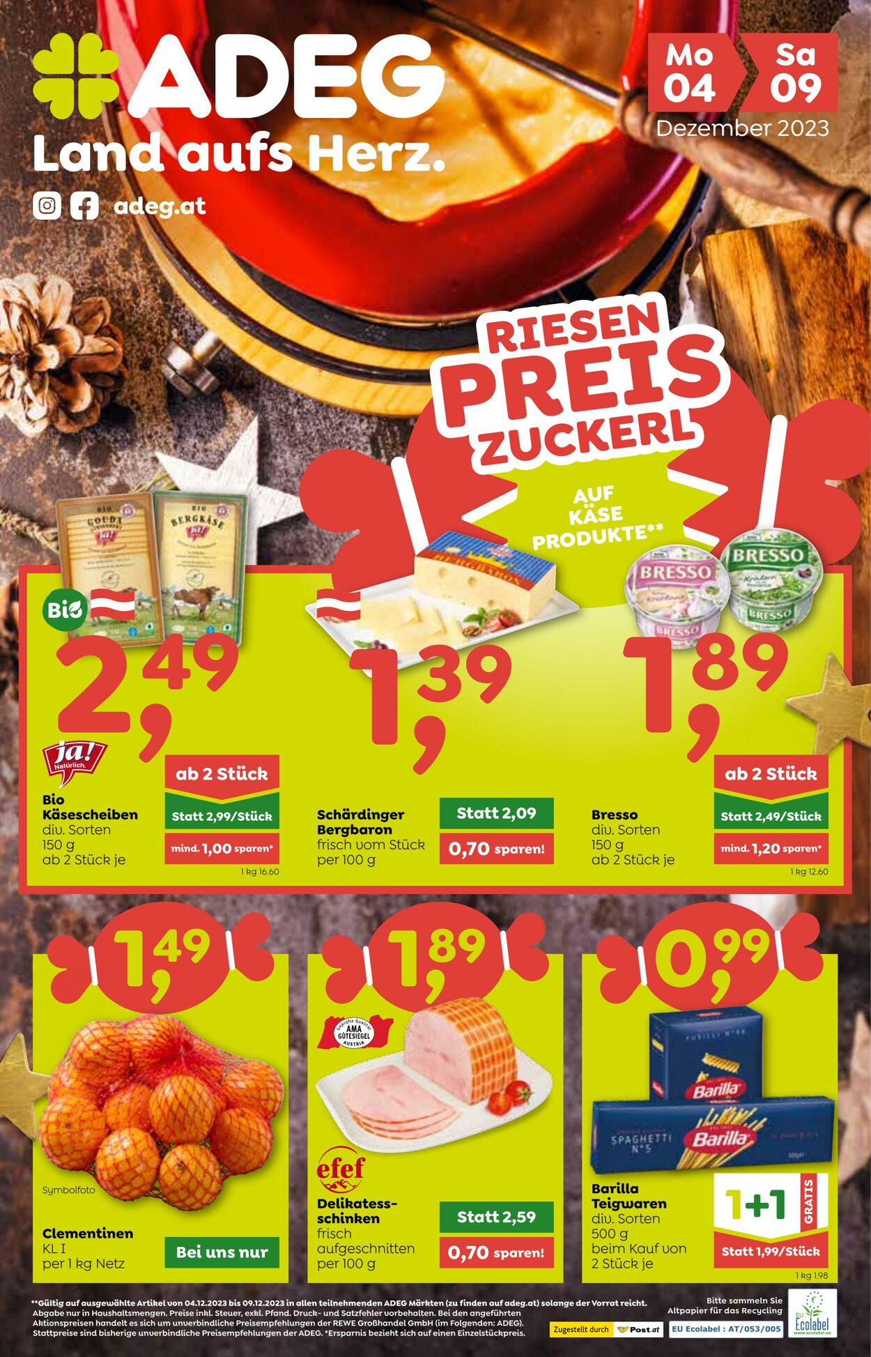 Prospekt Adeg 04.12.2023 - 09.12.2023