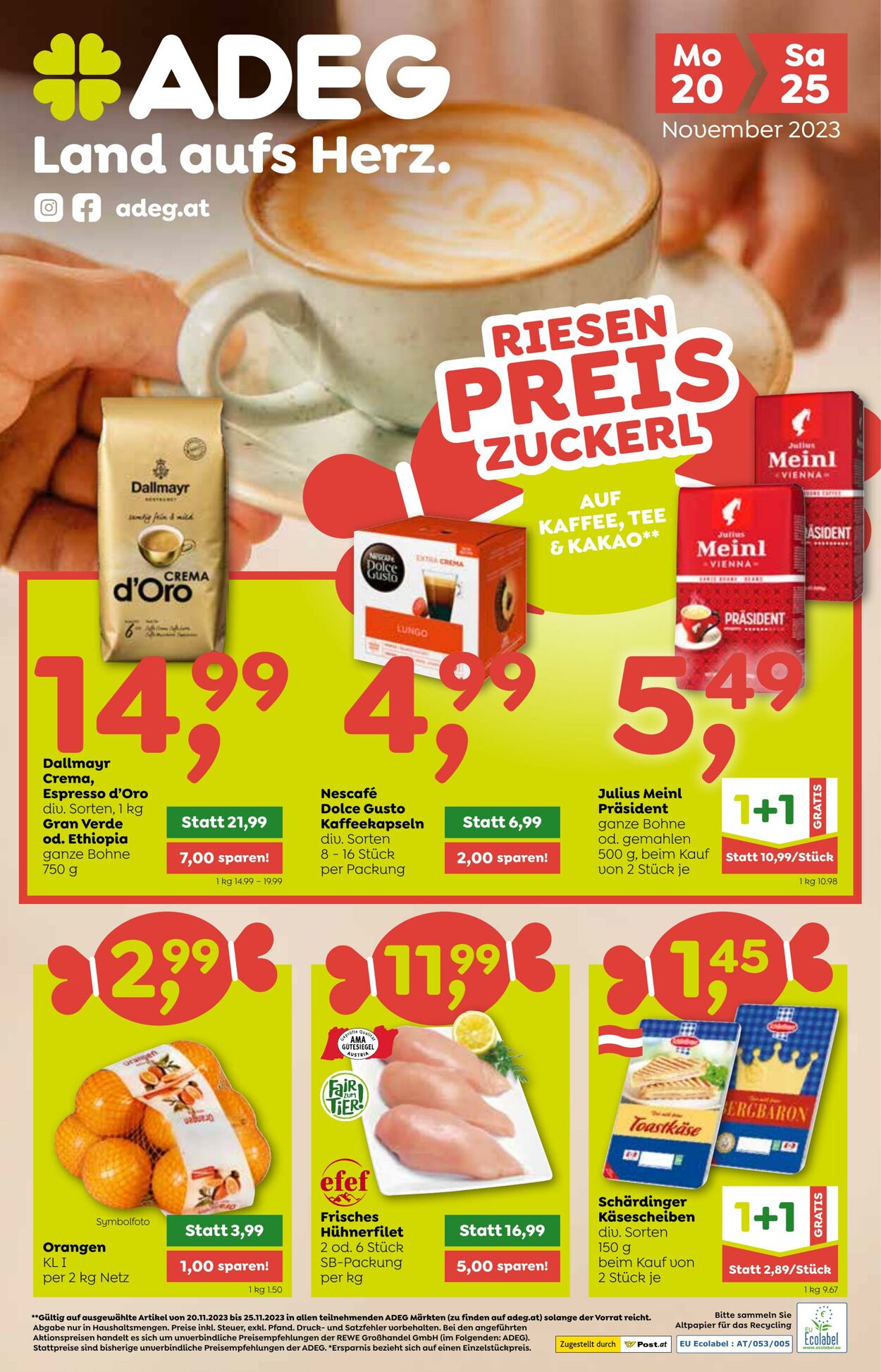 Prospekt Adeg 20.11.2023 - 25.11.2023