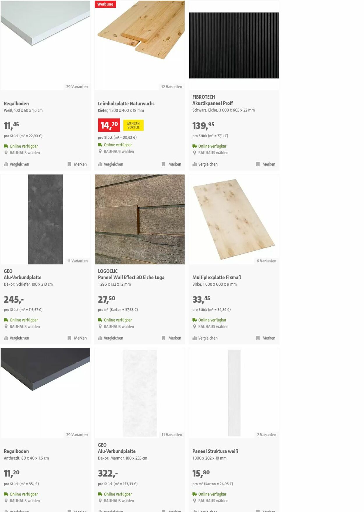 Prospekt Bauhaus 06.12.2023 - 19.12.2023