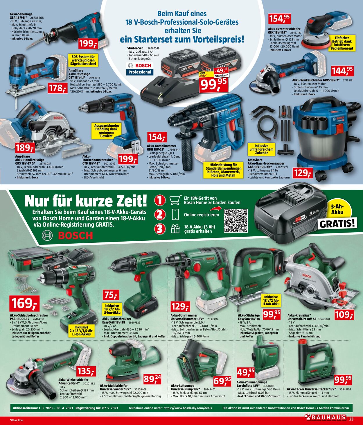 Prospekt Bauhaus 01.04.2023 - 30.04.2023