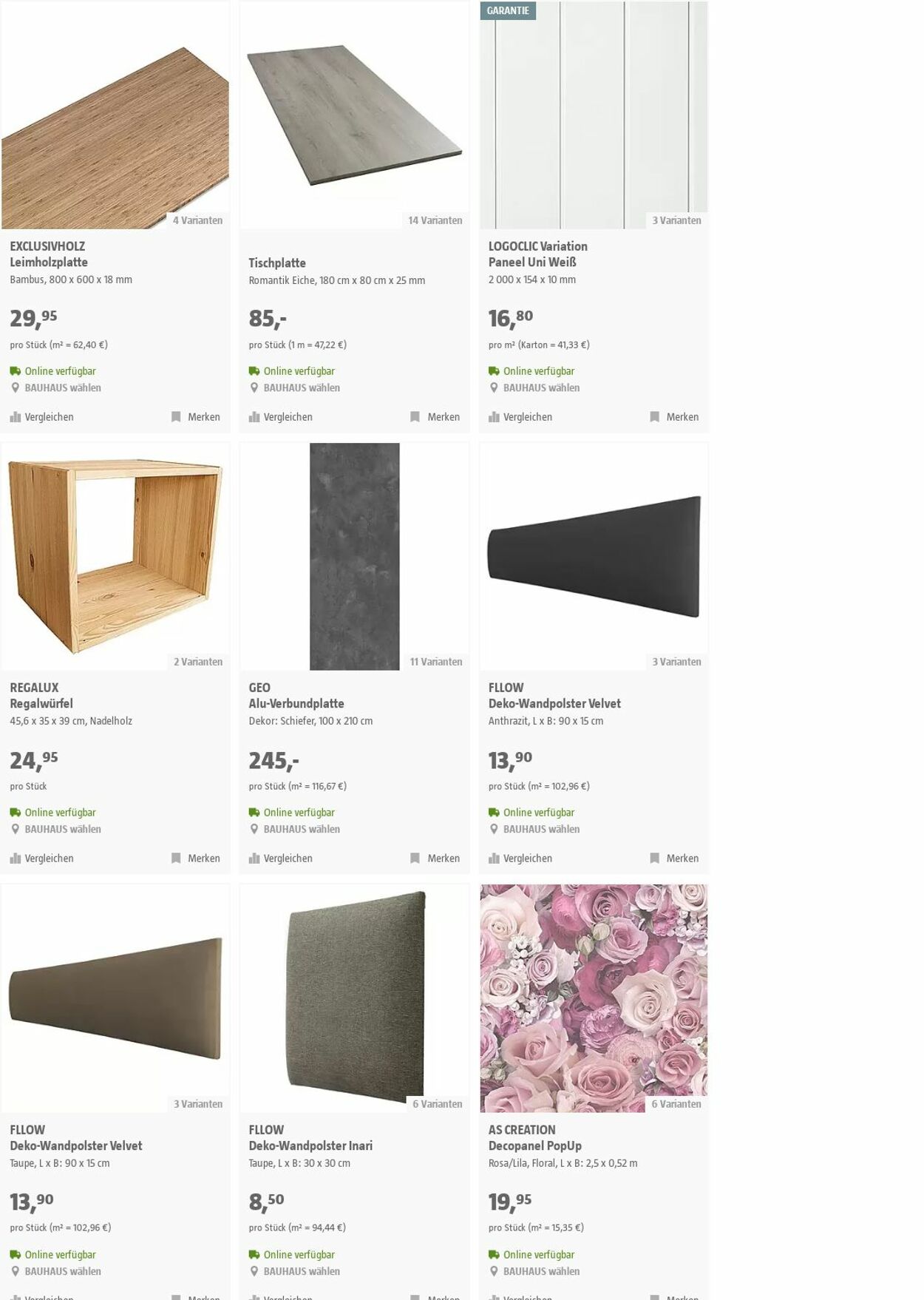 Prospekt Bauhaus 18.10.2023 - 31.10.2023