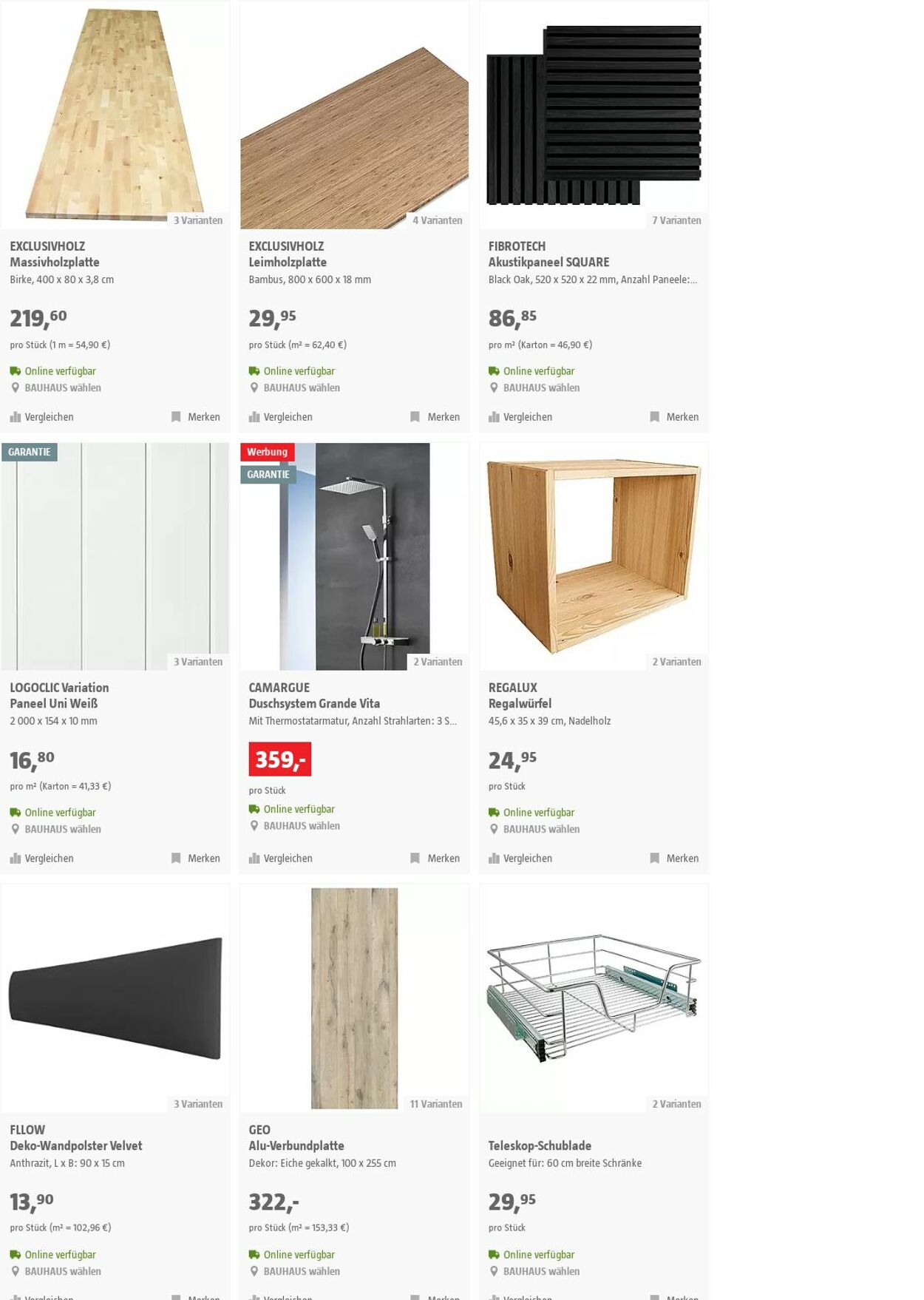 Prospekt Bauhaus 25.10.2023 - 07.11.2023