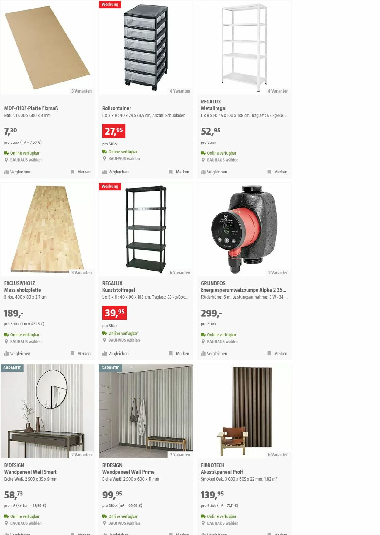 Prospekt Bauhaus 25.10.2023 - 07.11.2023