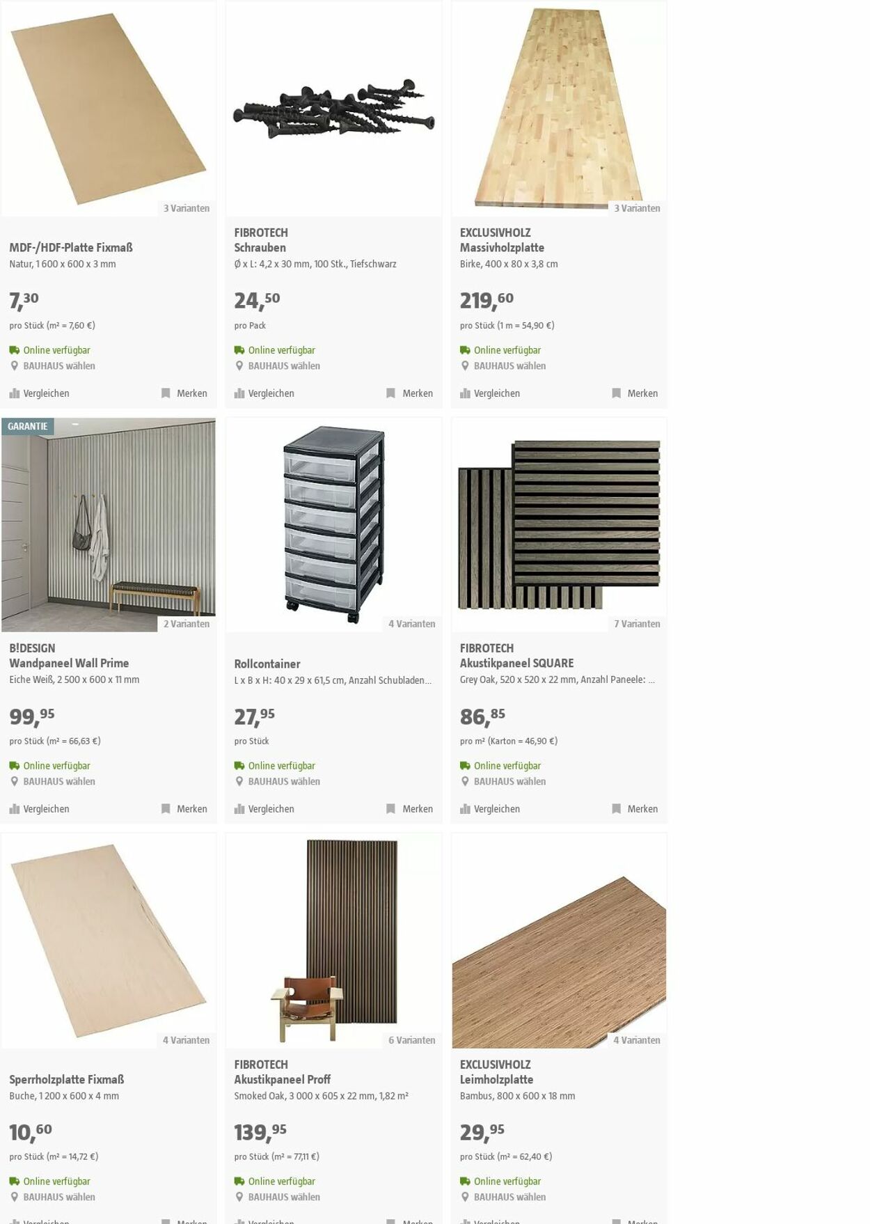 Prospekt Bauhaus 08.11.2023 - 21.11.2023