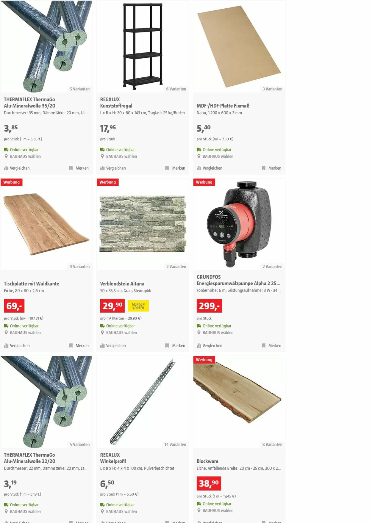 Prospekt Bauhaus 08.11.2023 - 21.11.2023