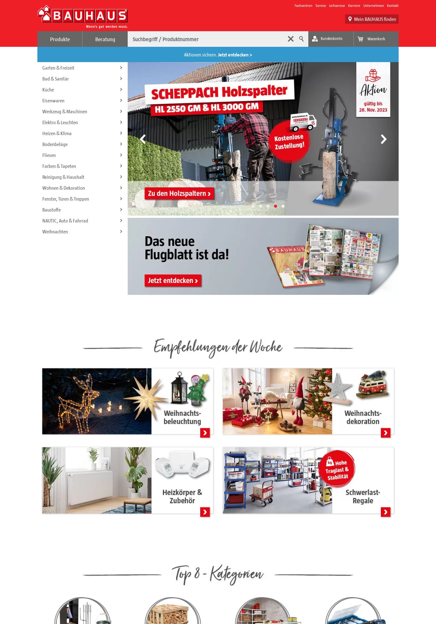 Prospekt Bauhaus 08.11.2023 - 21.11.2023