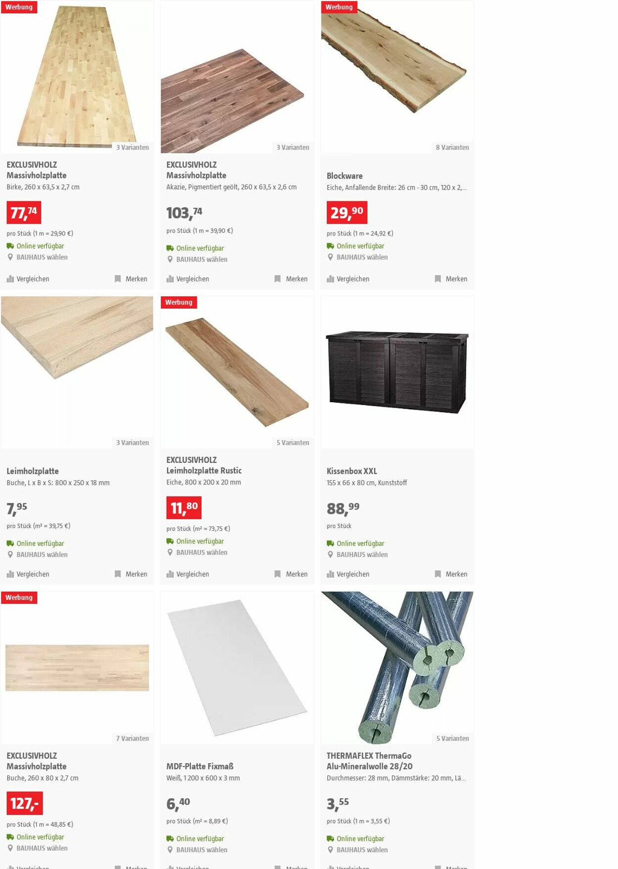 Prospekt Bauhaus 08.11.2023 - 21.11.2023