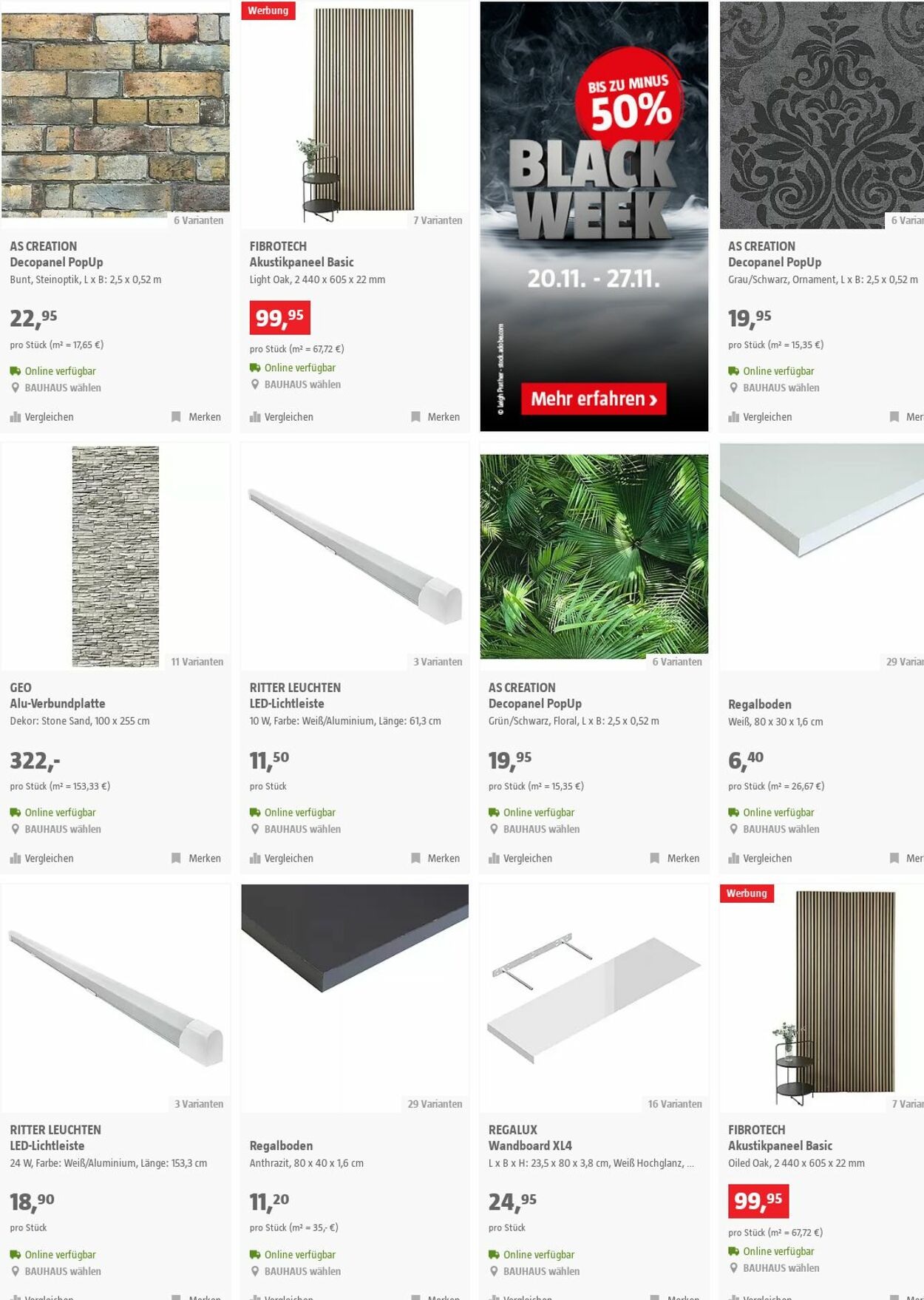 Prospekt Bauhaus 08.11.2023 - 21.11.2023