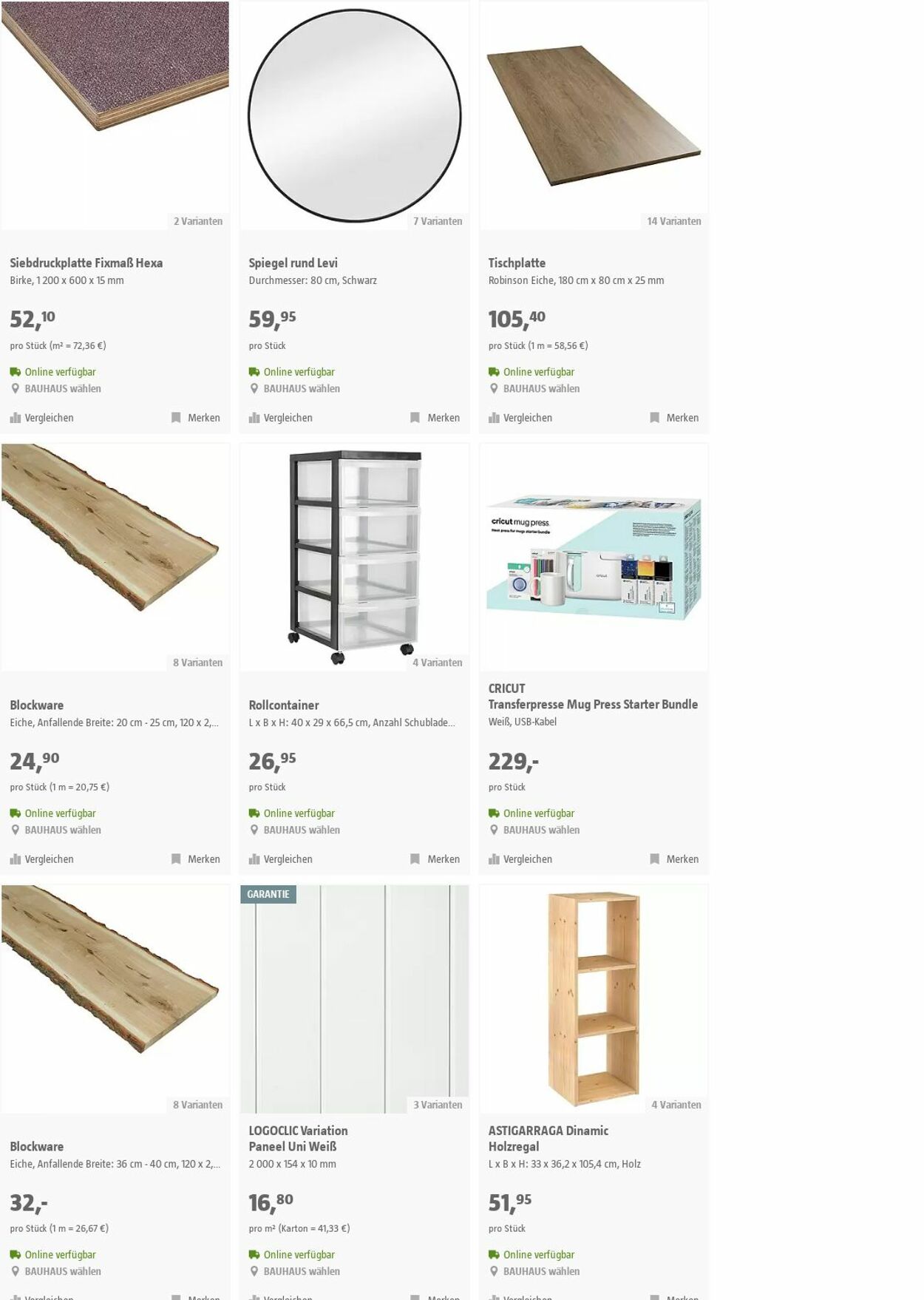 Prospekt Bauhaus 29.11.2023 - 12.12.2023