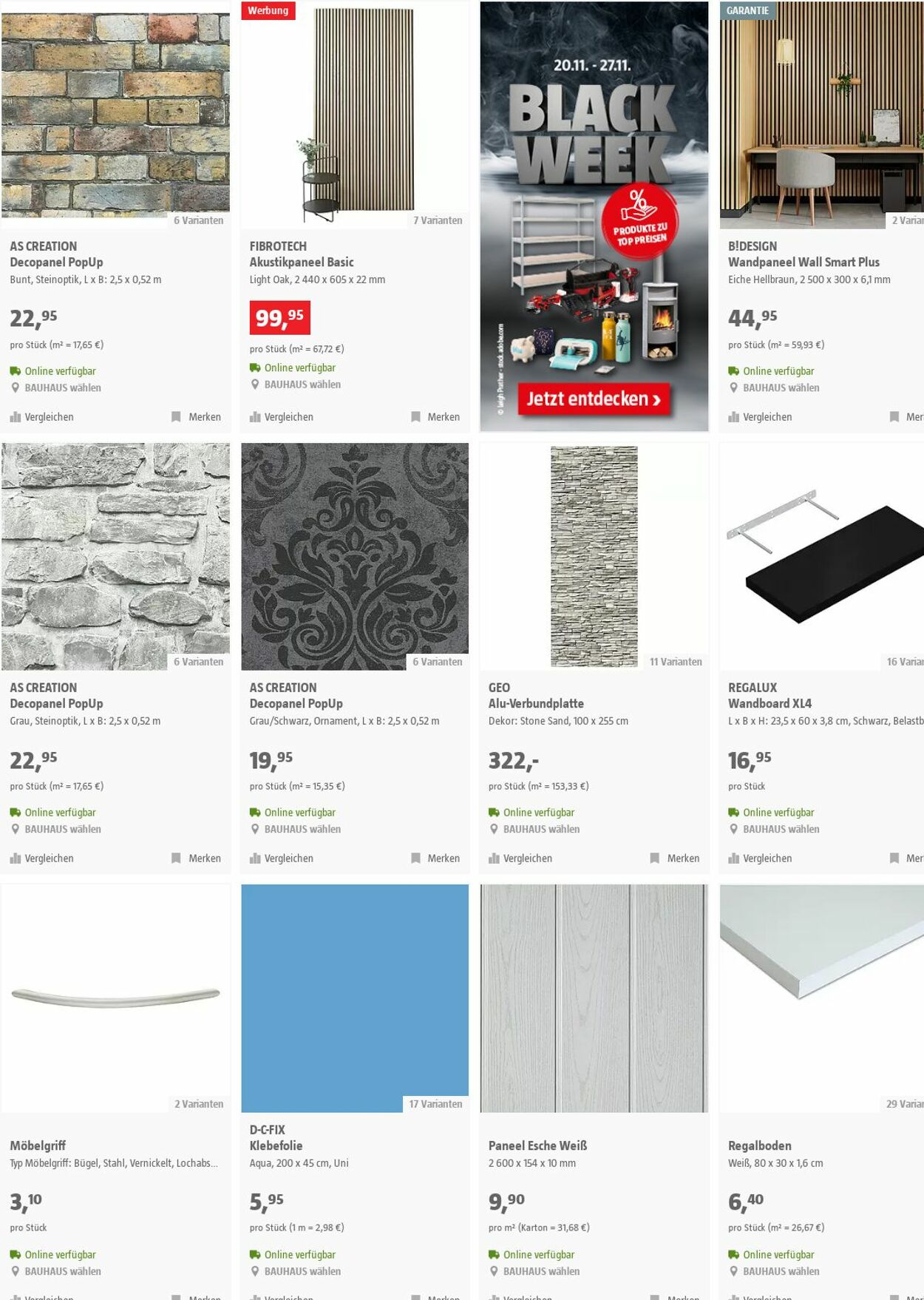 Prospekt Bauhaus 22.11.2023 - 05.12.2023