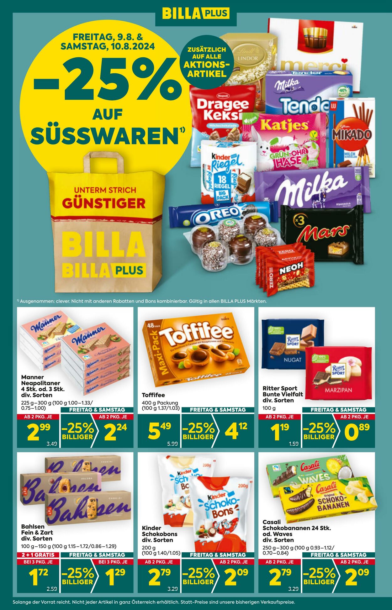 Prospekt BILLA PLUS 08.08.2024 - 14.08.2024