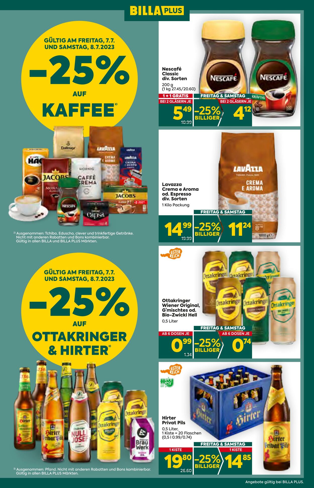 Prospekt BILLA PLUS 06.07.2023 - 12.07.2023