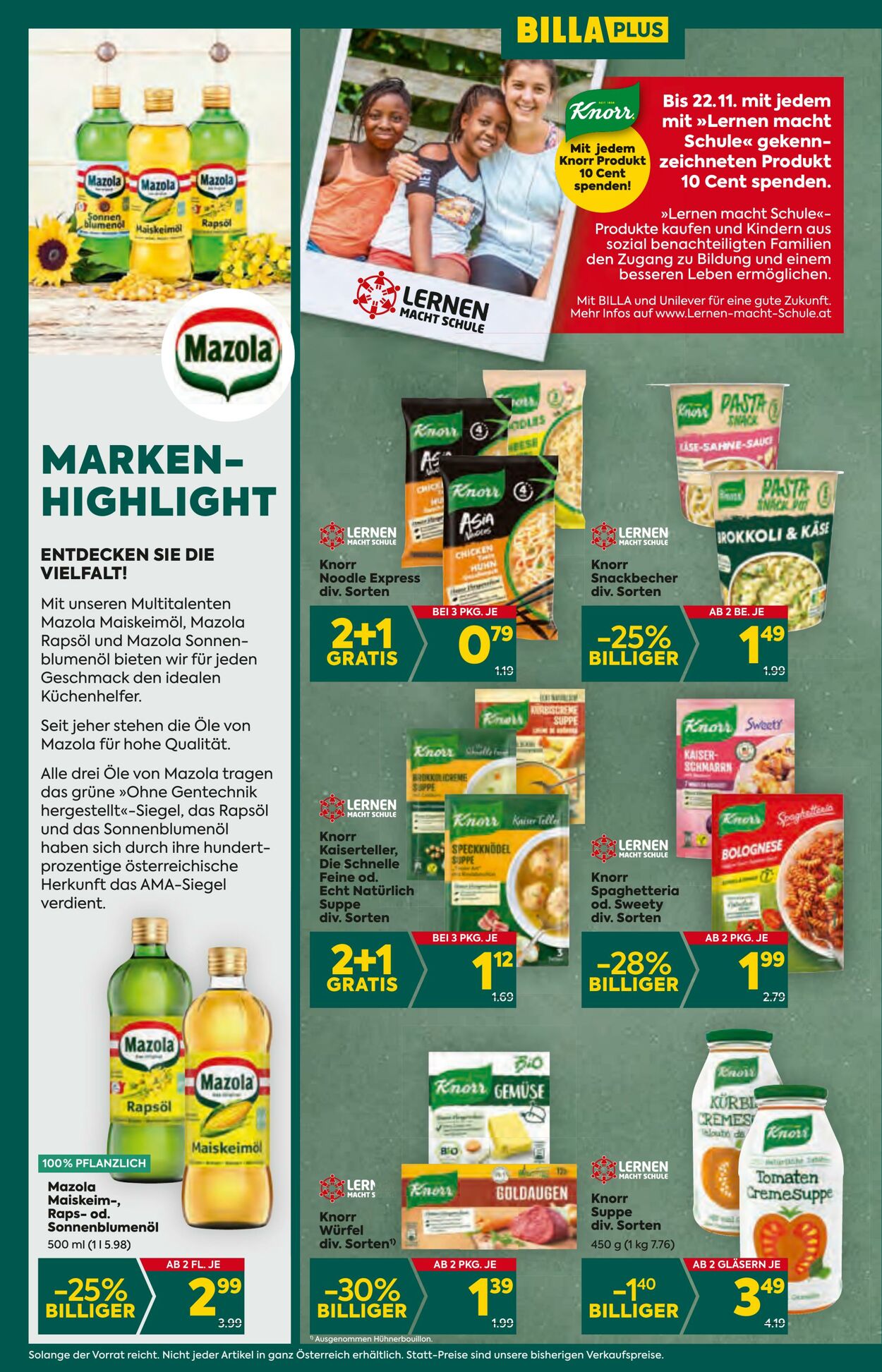 Prospekt BILLA PLUS 09.11.2023 - 15.11.2023