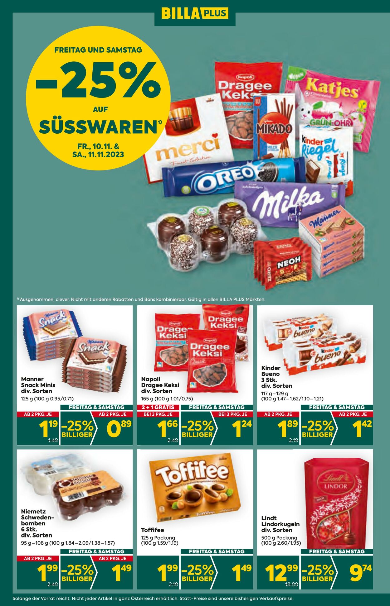 Prospekt BILLA PLUS 09.11.2023 - 15.11.2023