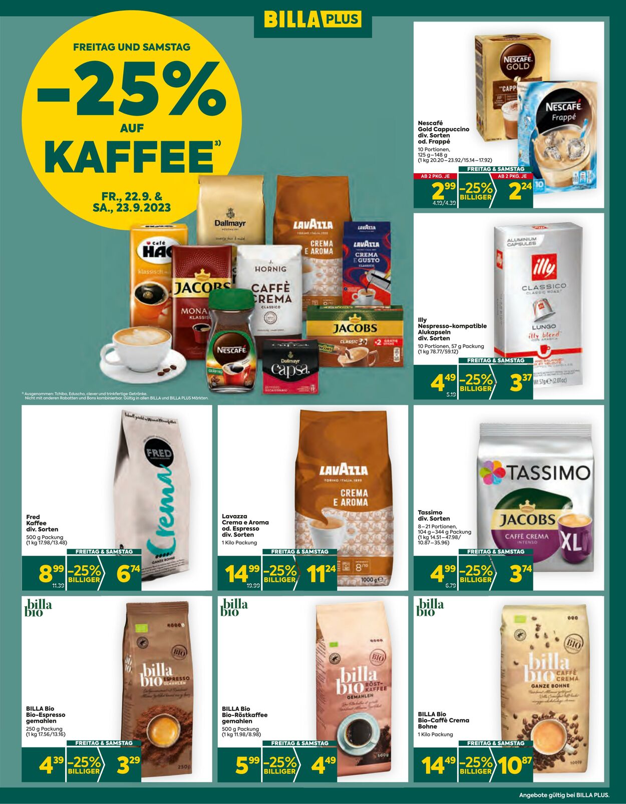 Prospekt BILLA PLUS 21.09.2023 - 27.09.2023