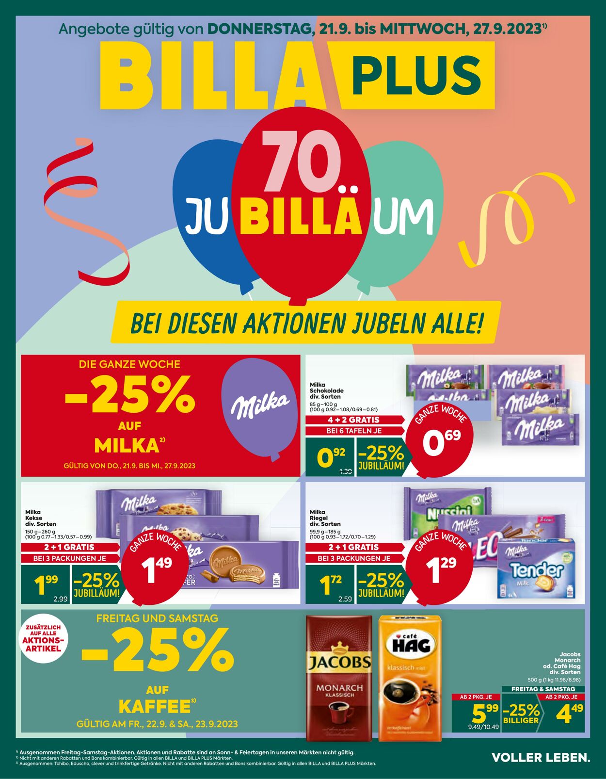 BILLA PLUS Werbe Prospekte