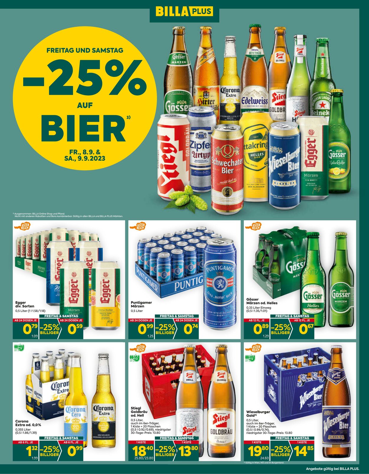 Prospekt BILLA PLUS 07.09.2023 - 13.09.2023