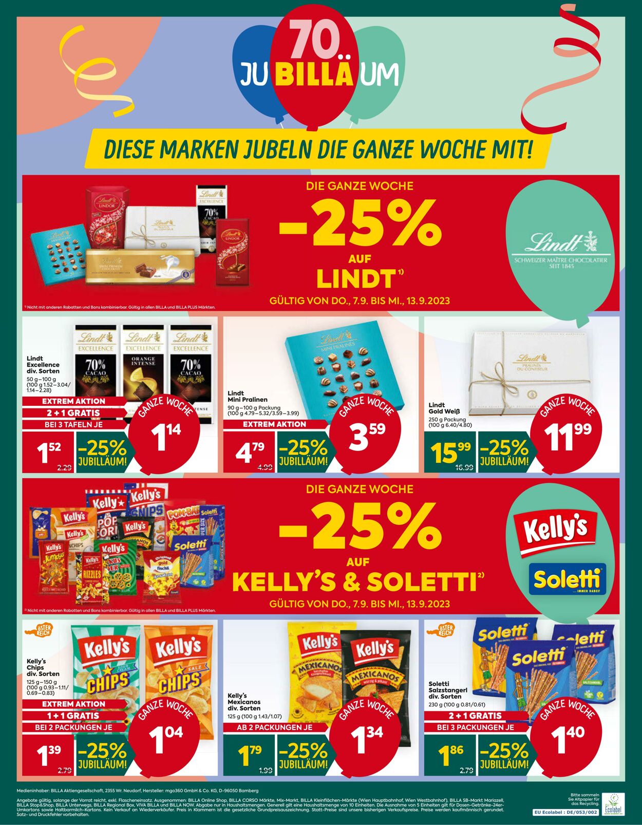 Prospekt BILLA PLUS 07.09.2023 - 13.09.2023