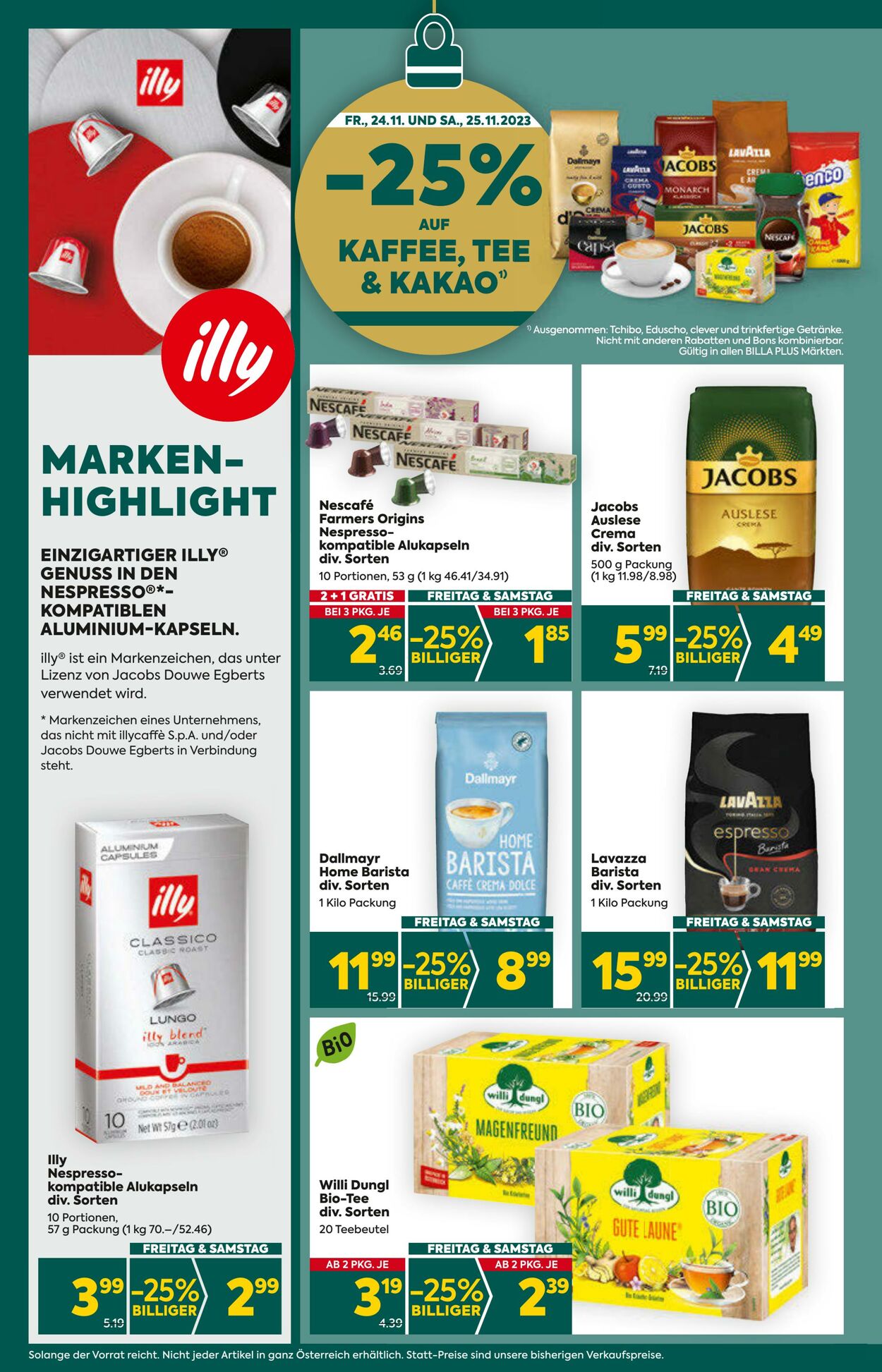 Prospekt BILLA PLUS 23.11.2023 - 29.11.2023