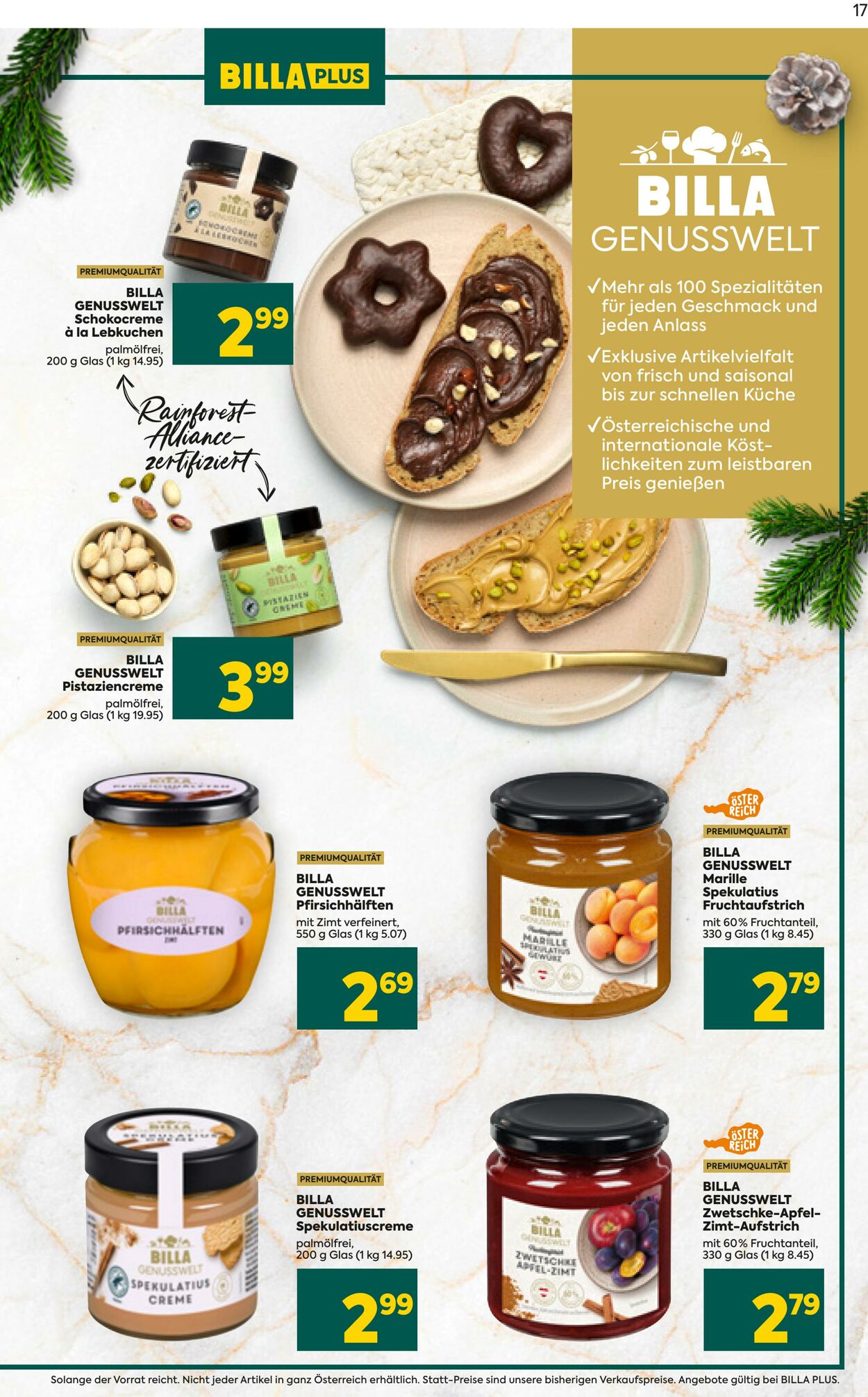 Prospekt BILLA PLUS 25.10.2023 - 22.11.2023