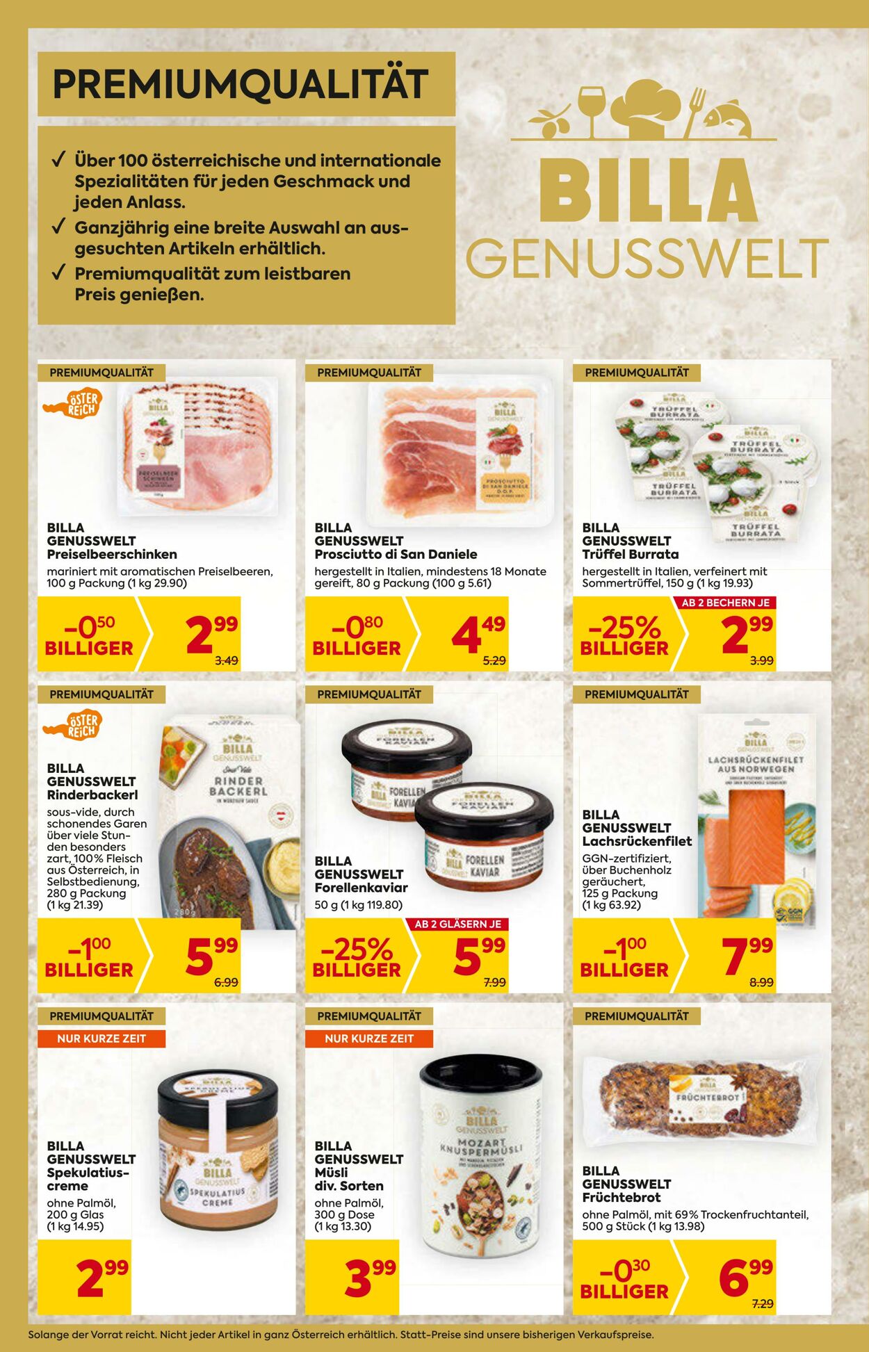 Prospekt Billa 23.11.2023 - 29.11.2023
