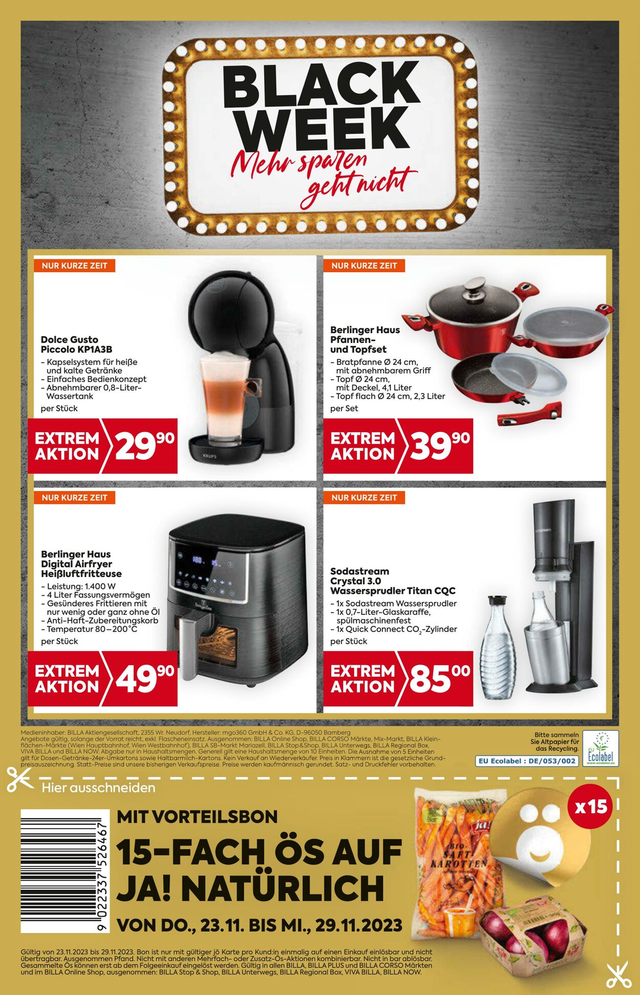 Prospekt Billa 23.11.2023 - 29.11.2023