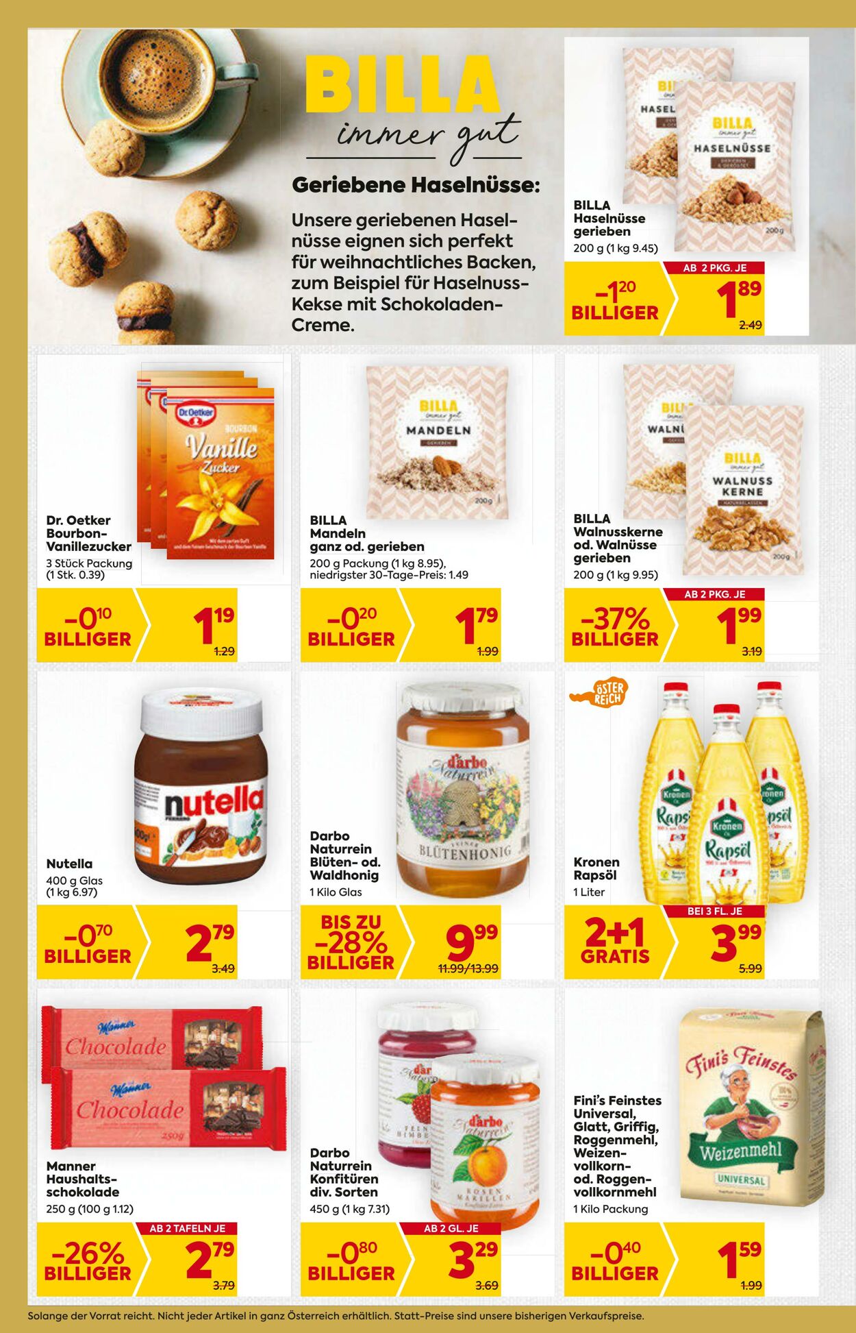 Prospekt Billa 23.11.2023 - 29.11.2023