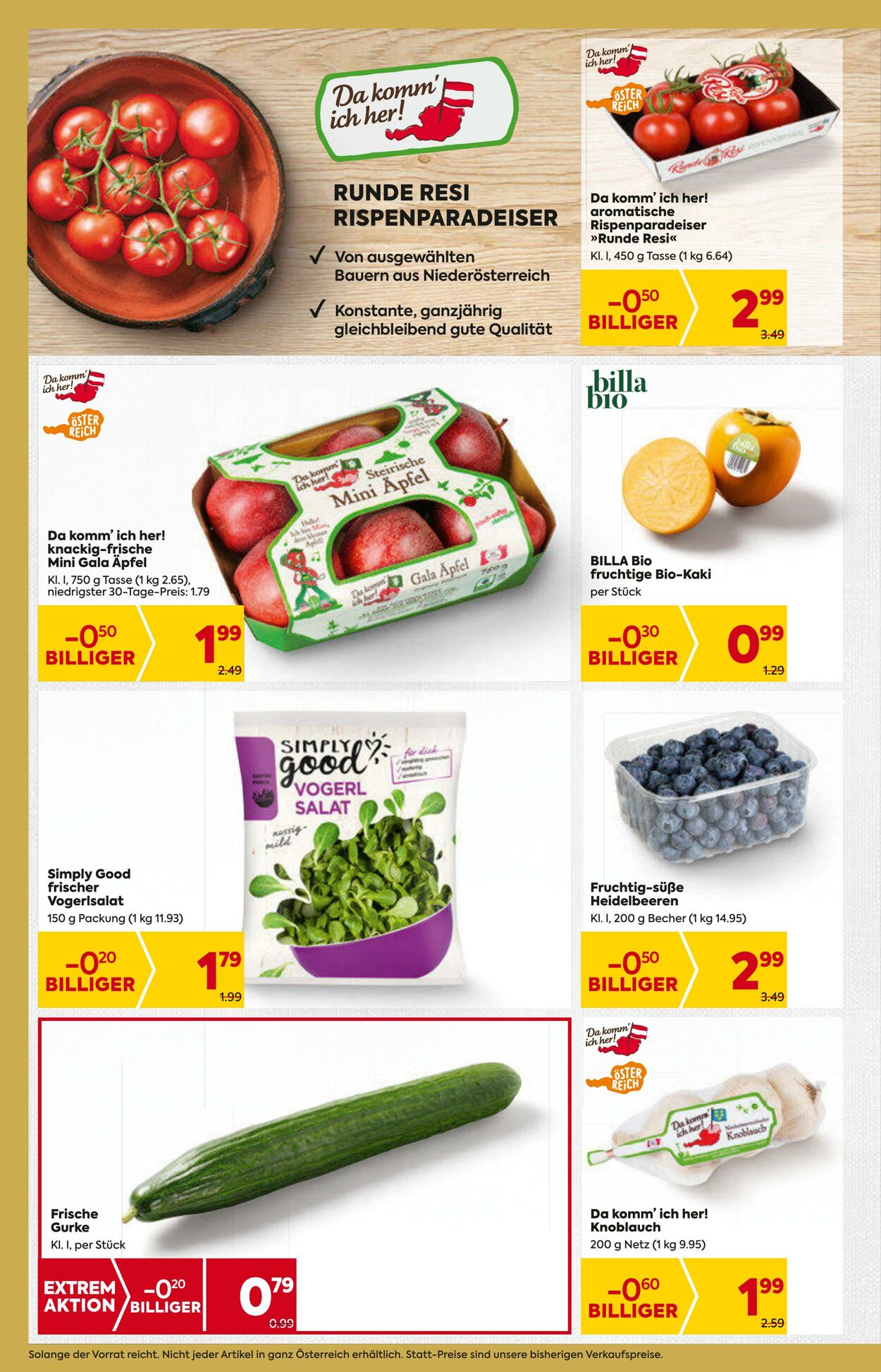 Prospekt Billa 16.11.2023 - 22.11.2023