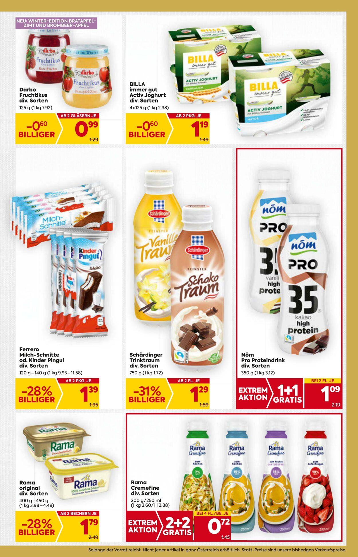 Prospekt Billa 16.11.2023 - 22.11.2023