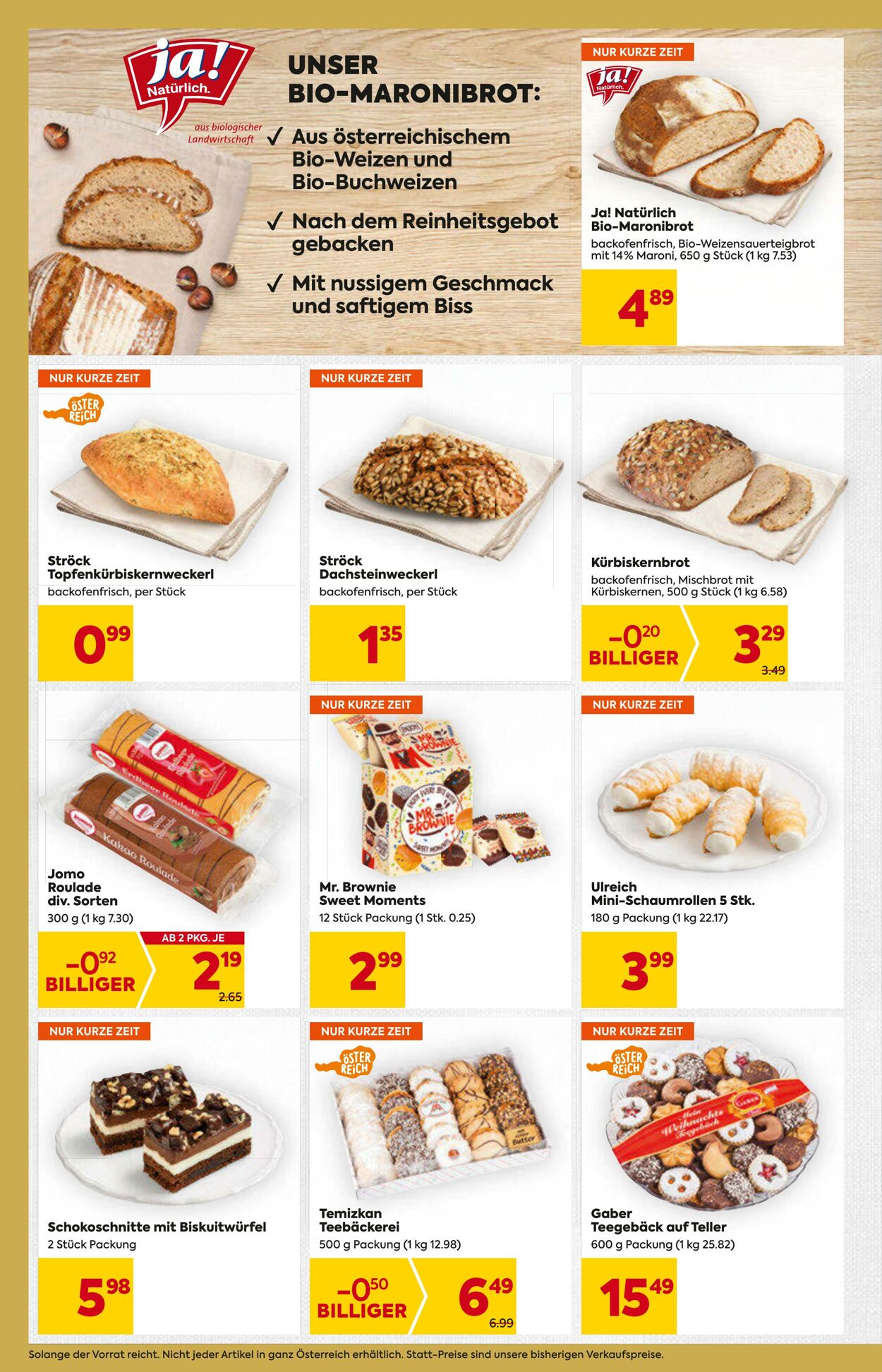 Prospekt Billa 16.11.2023 - 22.11.2023