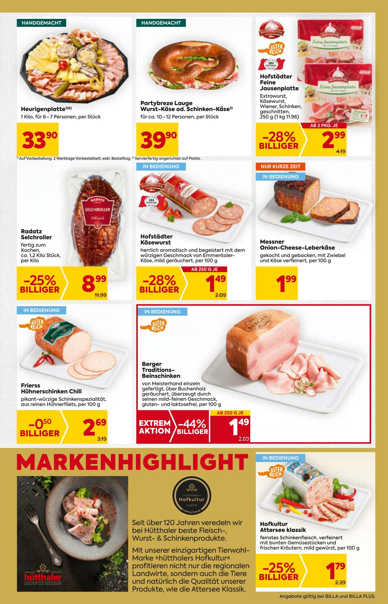 Prospekt Billa 16.11.2023 - 22.11.2023