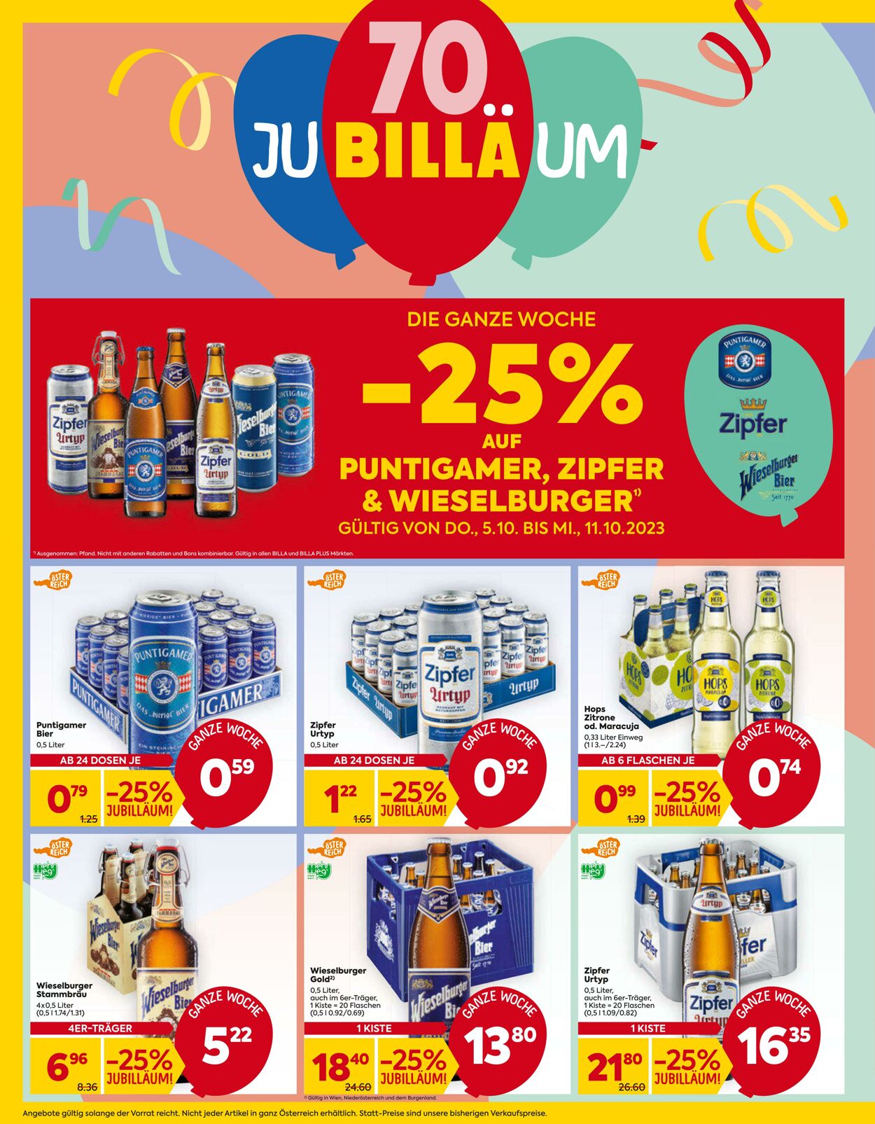 Prospekt Billa 05.10.2023 - 11.10.2023