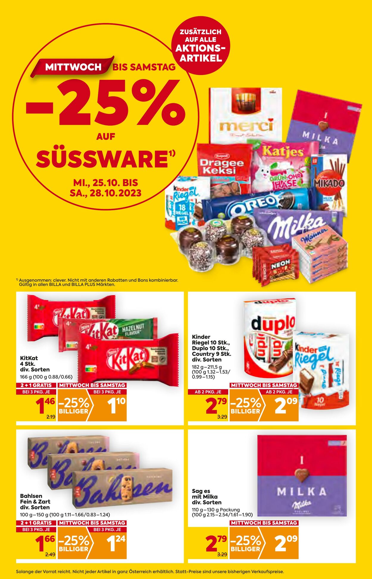 Prospekt Billa 25.10.2023 - 31.10.2023