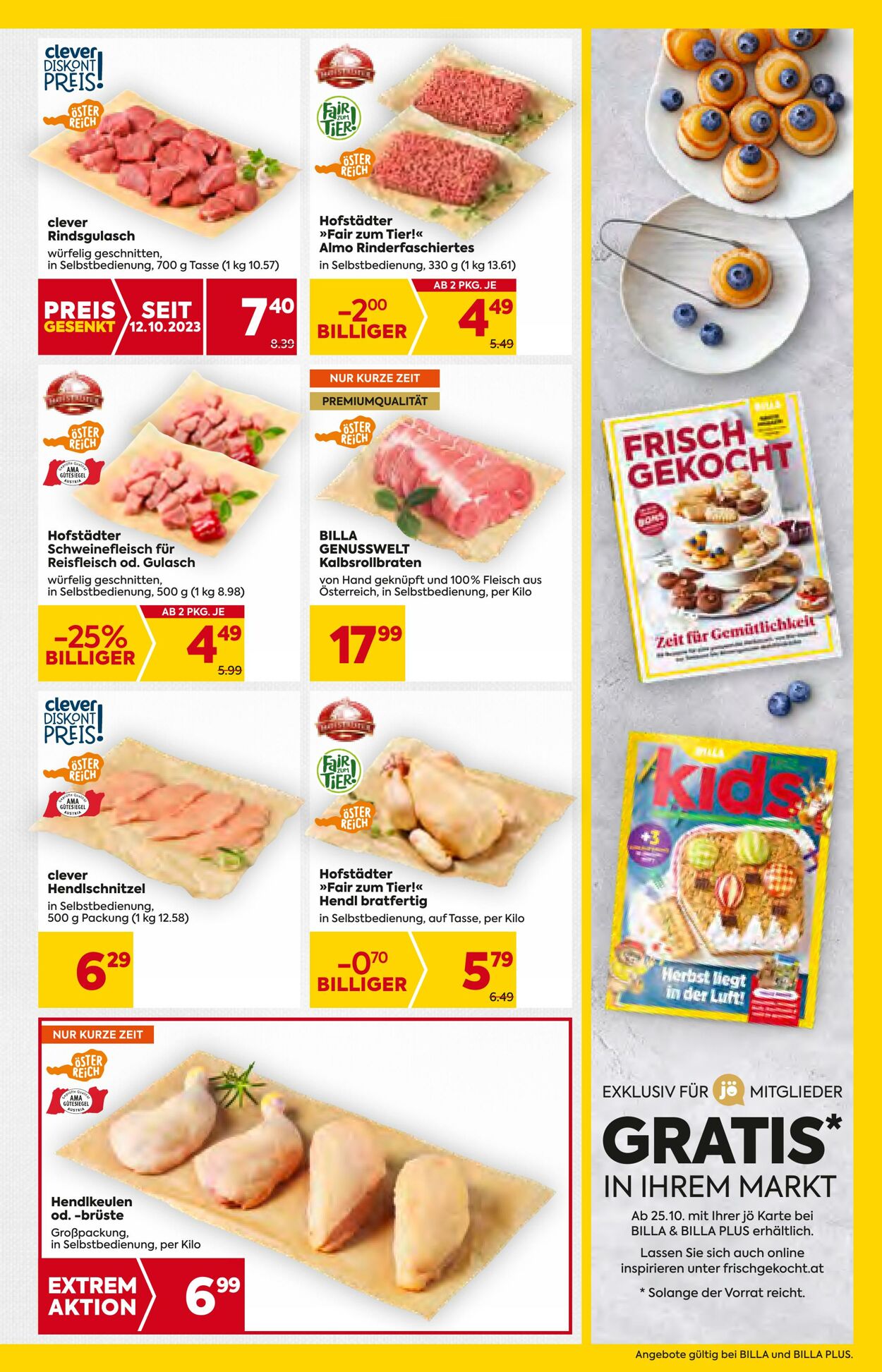 Prospekt Billa 25.10.2023 - 31.10.2023