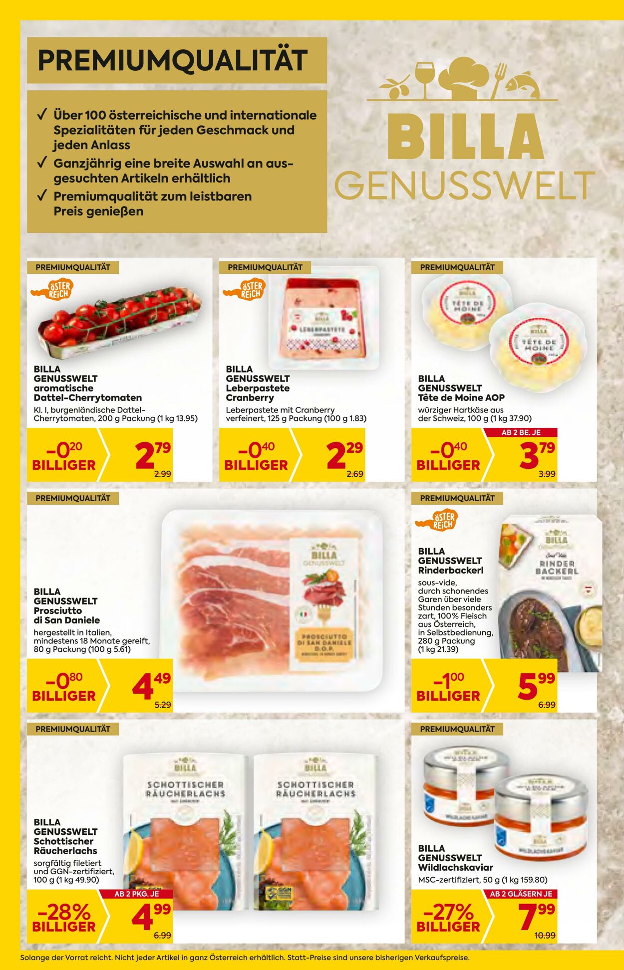 Prospekt Billa 25.10.2023 - 31.10.2023