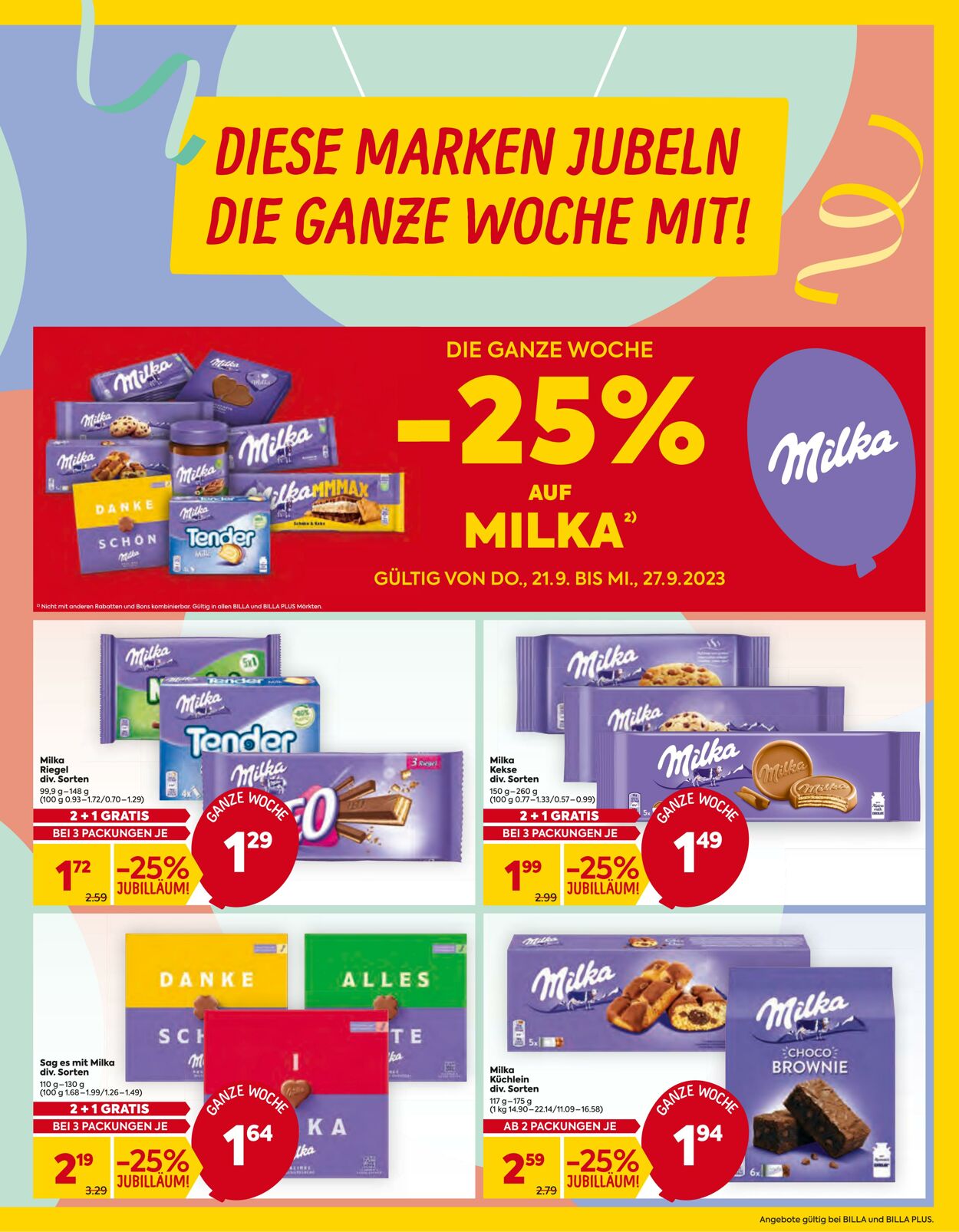 Prospekt Billa 21.09.2023 - 27.09.2023