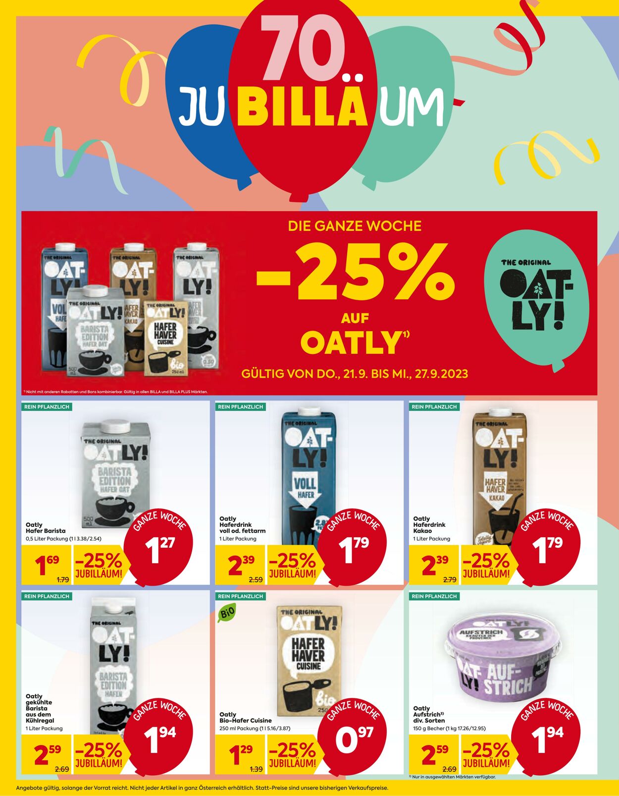 Prospekt Billa 21.09.2023 - 27.09.2023