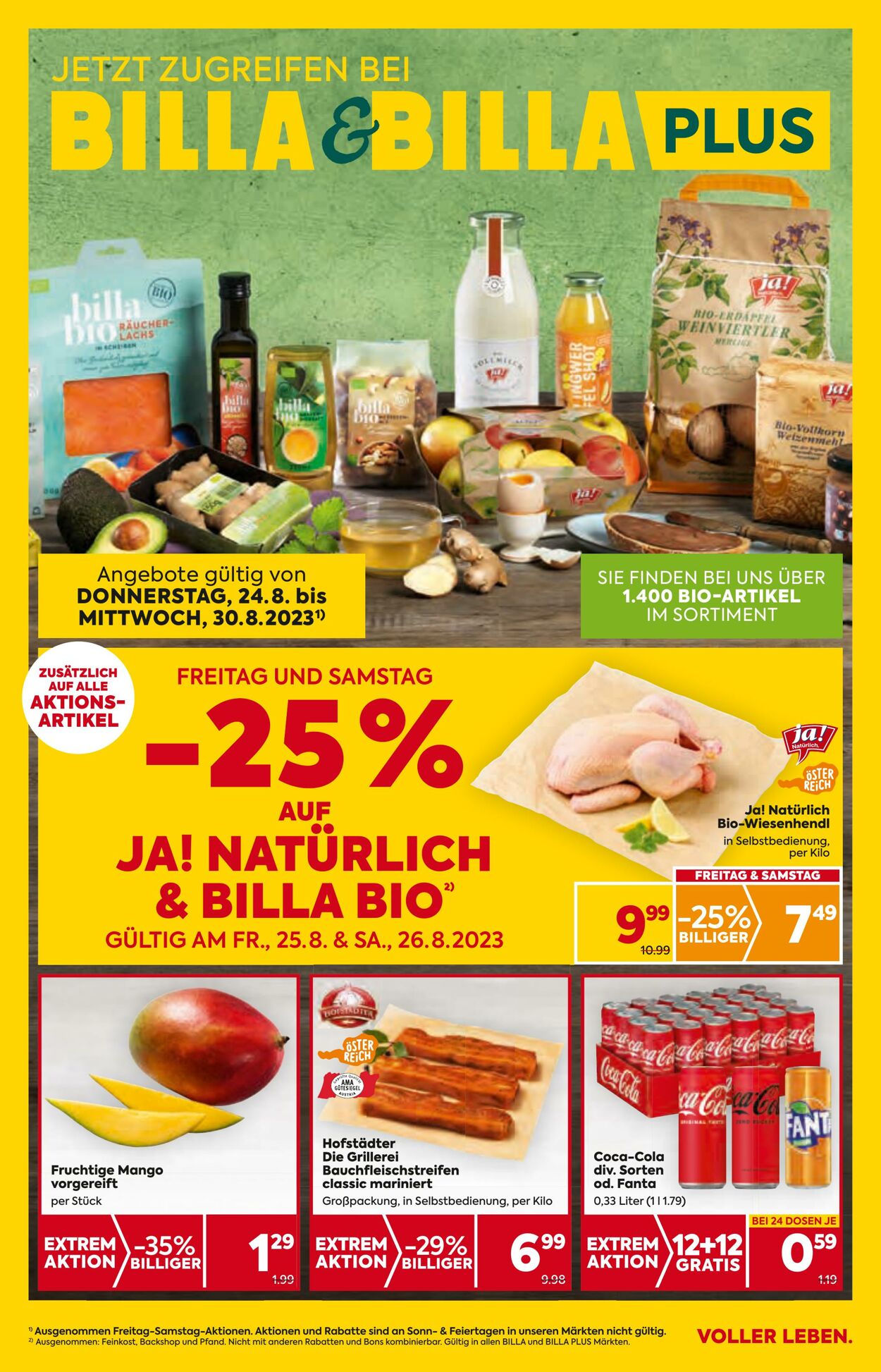 Prospekt Billa 24.08.2023 - 30.08.2023