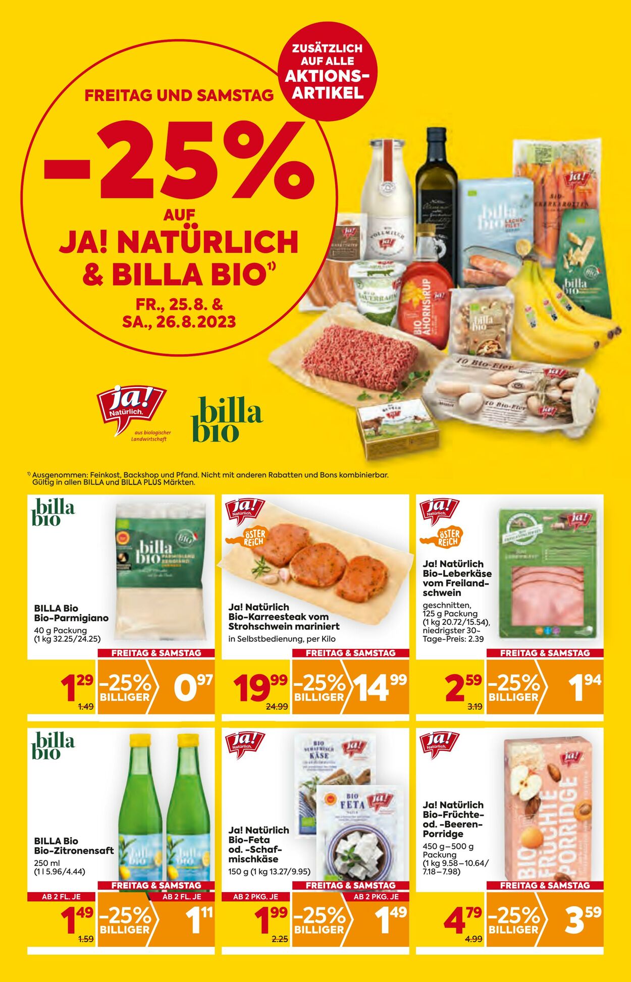 Prospekt Billa 24.08.2023 - 30.08.2023