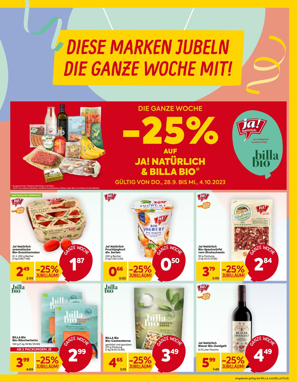 Prospekt Billa 28.09.2023 - 04.10.2023