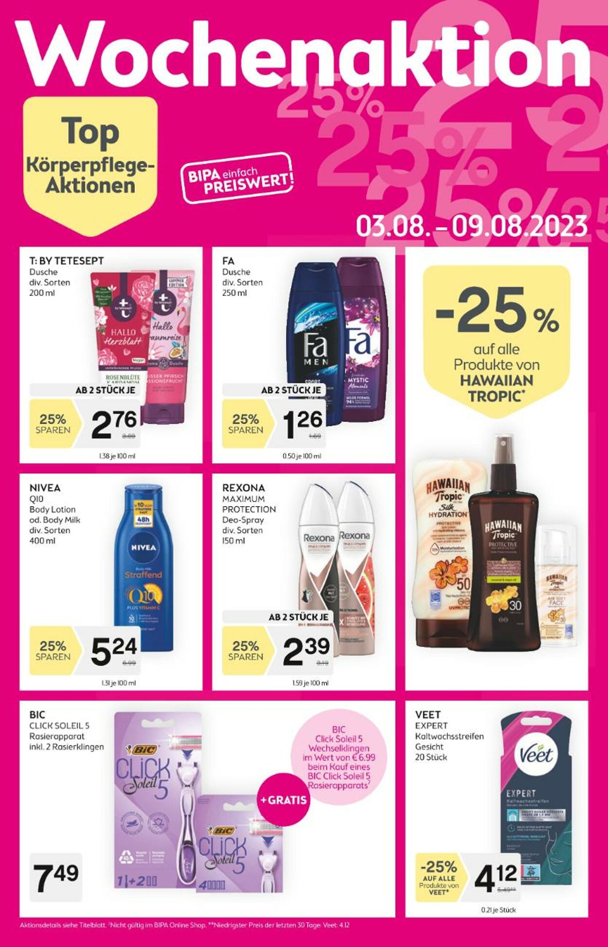 Prospekt BIPA 27.07.2023 - 09.08.2023