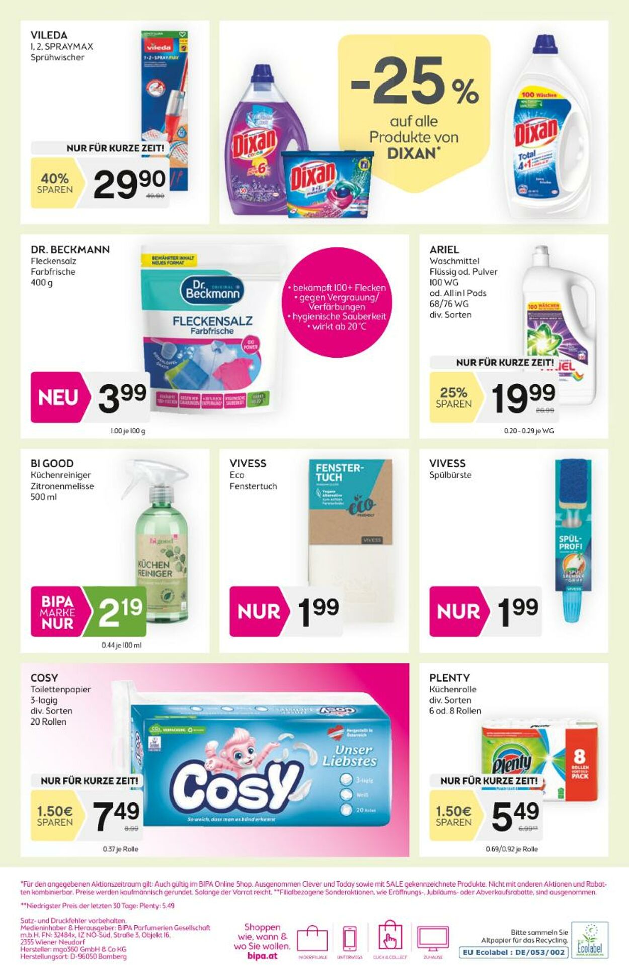 Prospekt BIPA 27.07.2023 - 09.08.2023