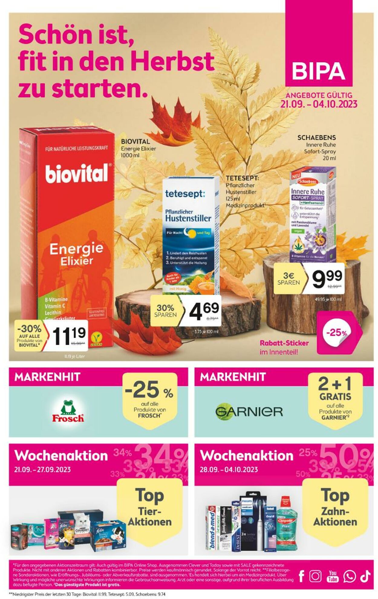Prospekt BIPA 21.09.2023 - 04.10.2023