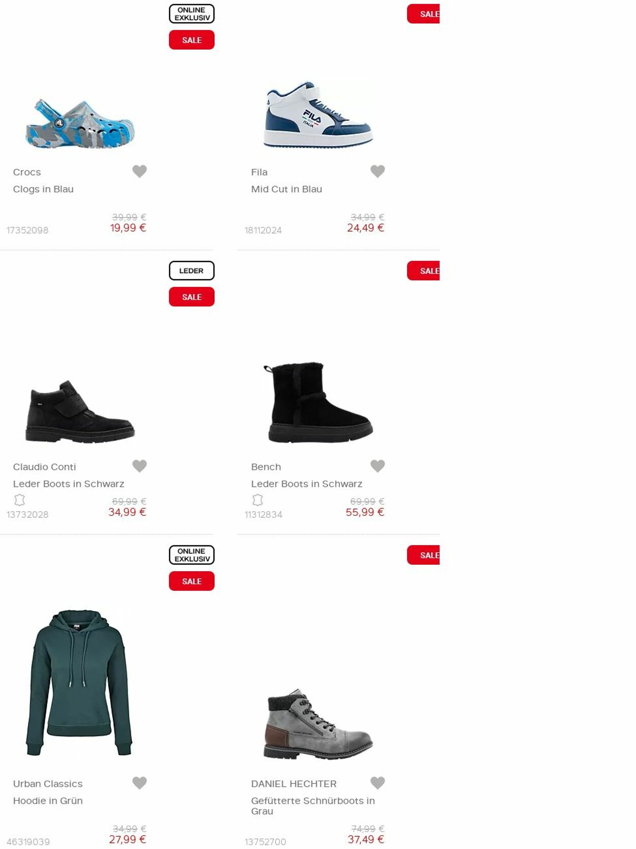 Prospekt Deichmann 01.01.2025 - 16.01.2025