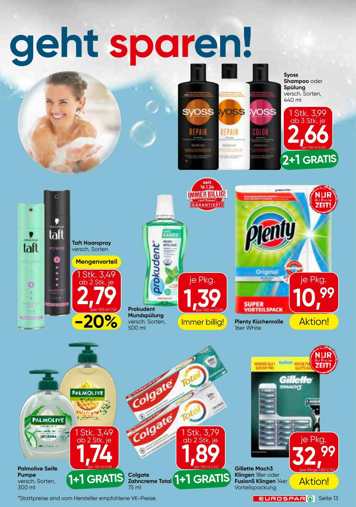 Prospekt Eurospar 02.01.2025 - 15.01.2025