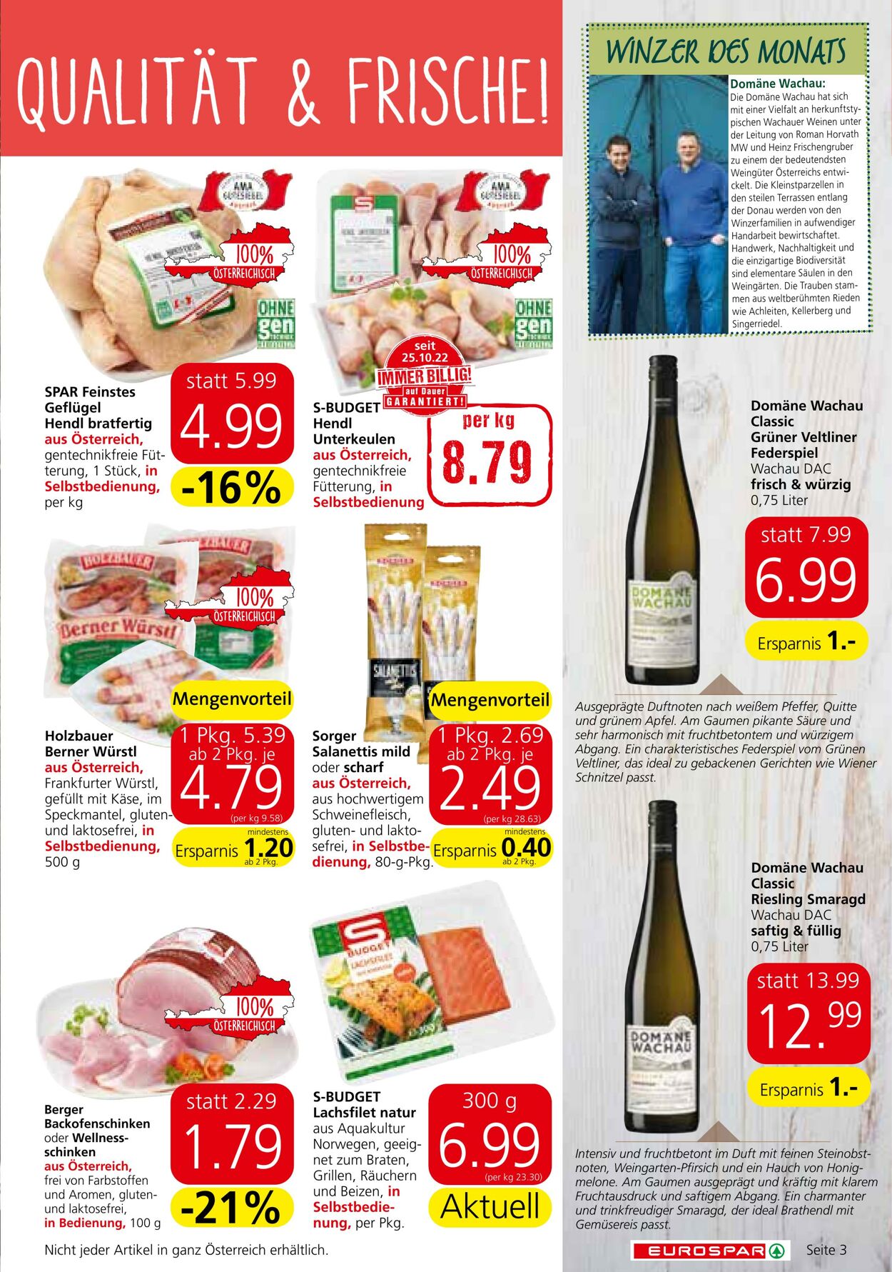 Prospekt Eurospar 19.01.2023 - 01.02.2023